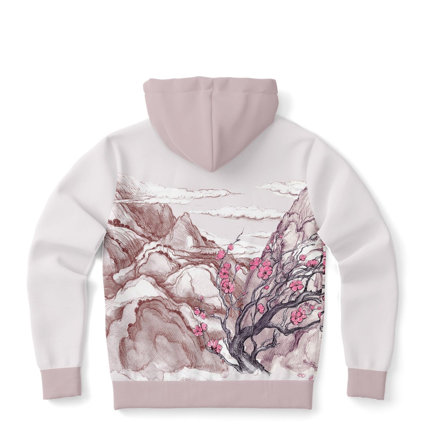 Pink Mountain Zip Hoodie