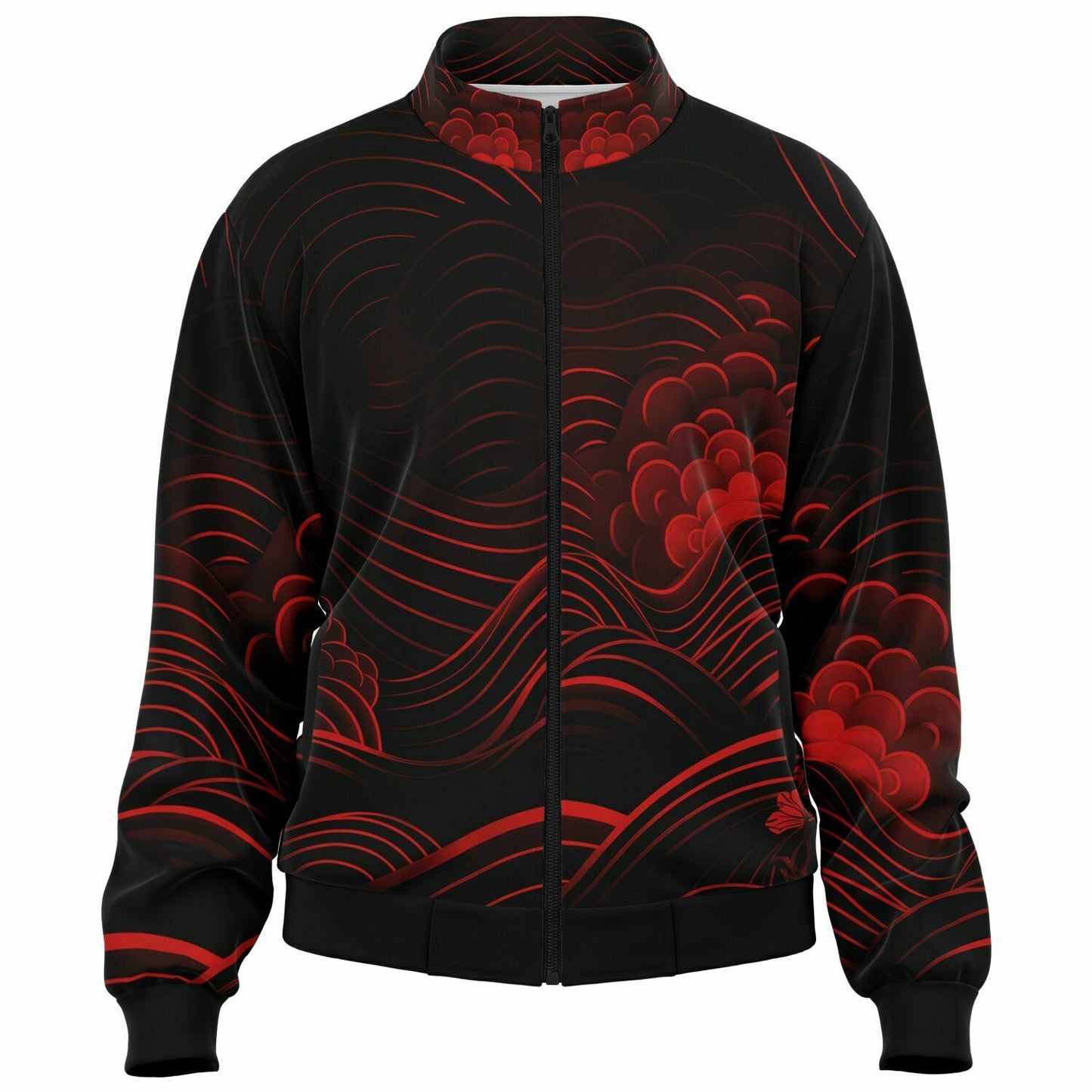 Waves & Flowers 2 Unisex Track Jacket