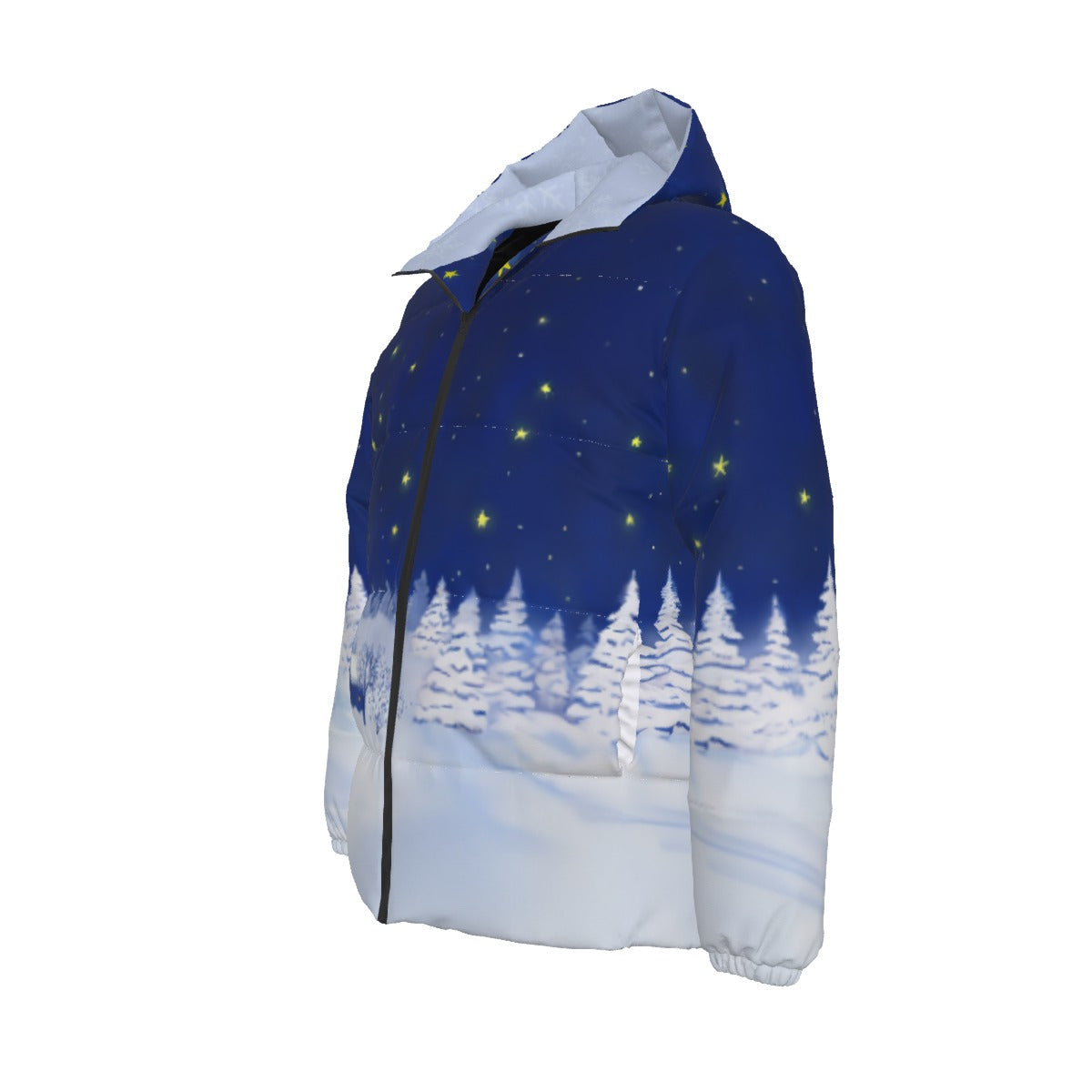 Ukrainian Nights Unisex Down Jacket - Winter Coat - Duck Down Fill Jacket