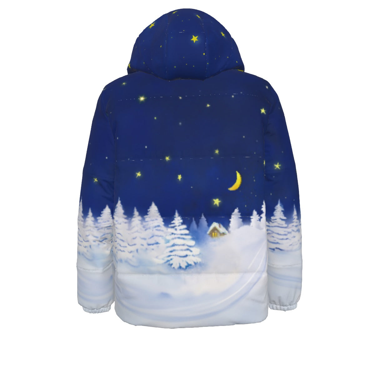 Ukrainian Nights Unisex Down Jacket - Winter Coat - Duck Down Fill Jacket