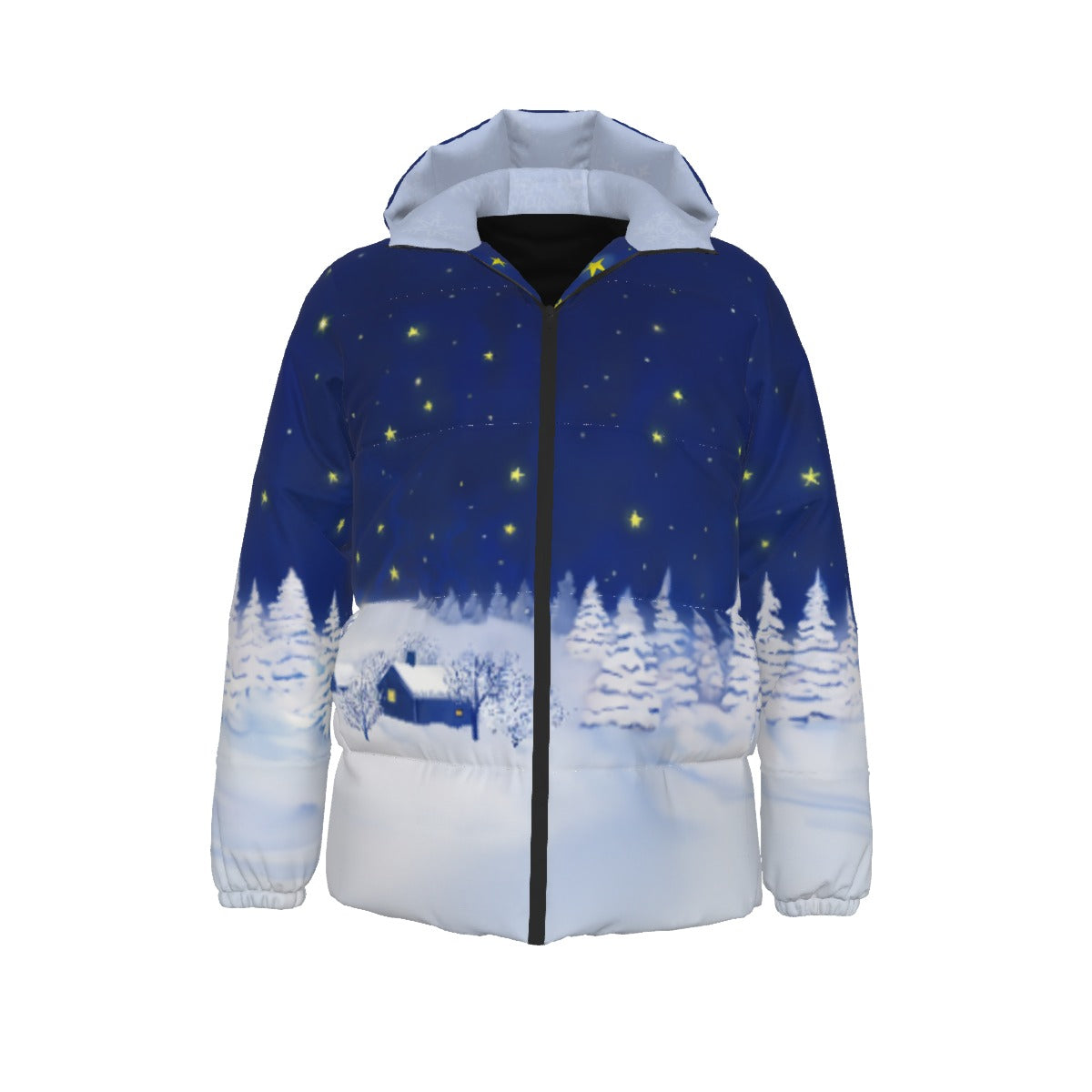 Ukrainian Nights Unisex Down Jacket - Winter Coat - Duck Down Fill Jacket