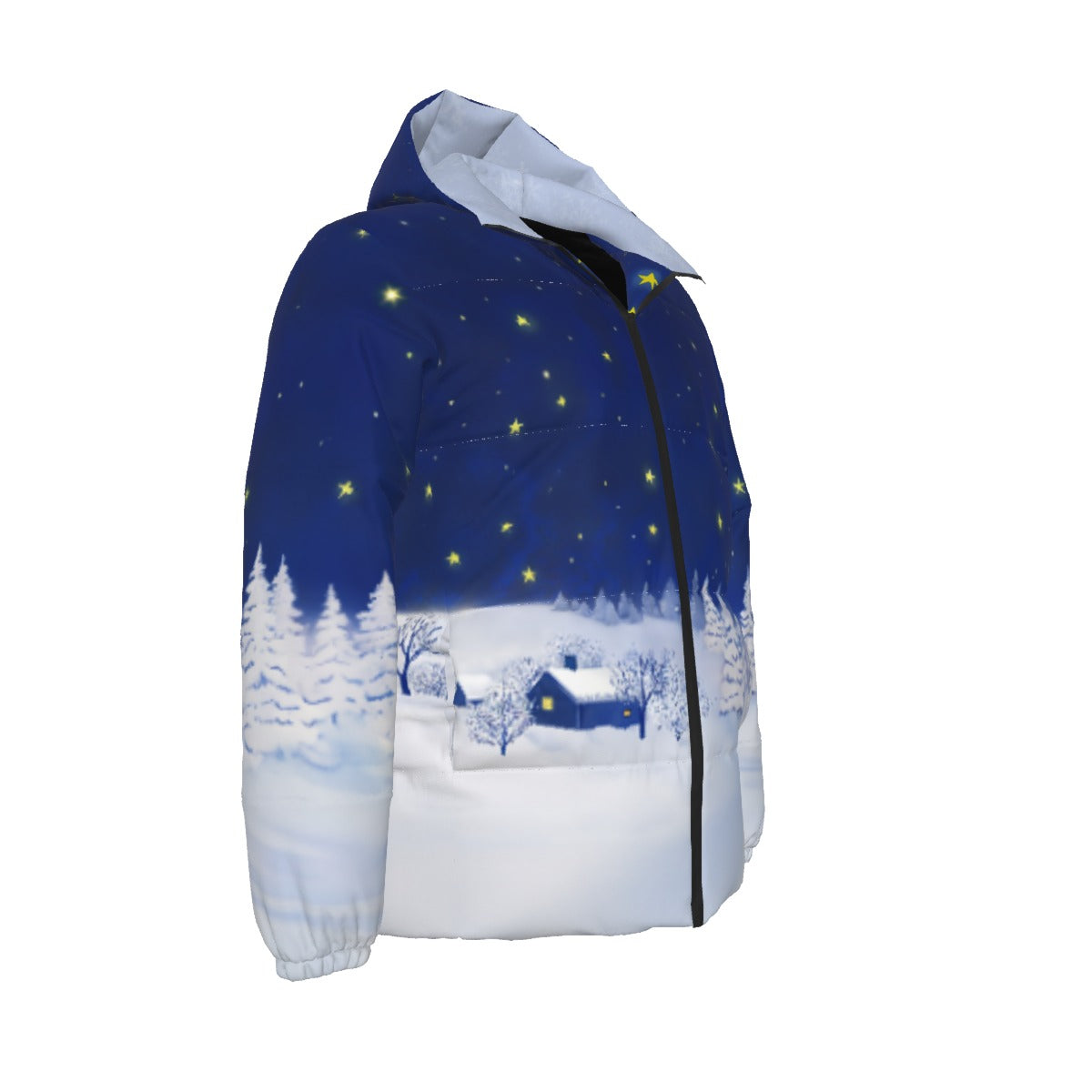 Ukrainian Nights Unisex Down Jacket - Winter Coat - Duck Down Fill Jacket