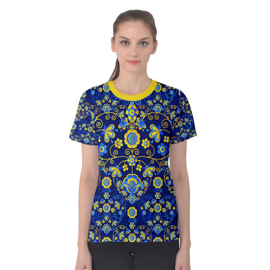 Ukraine Heart Women's Cotton T-Shirt