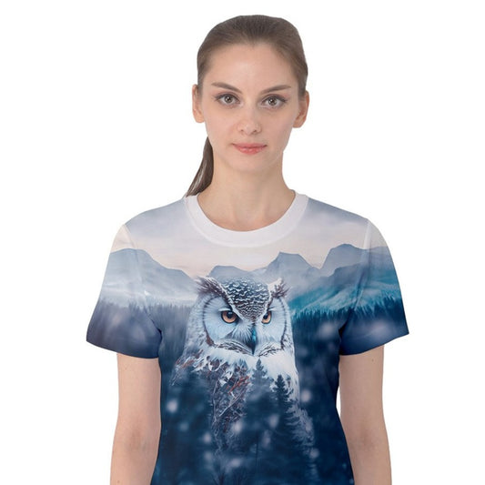 Mountain Owl Women's Cotton T-Shirt