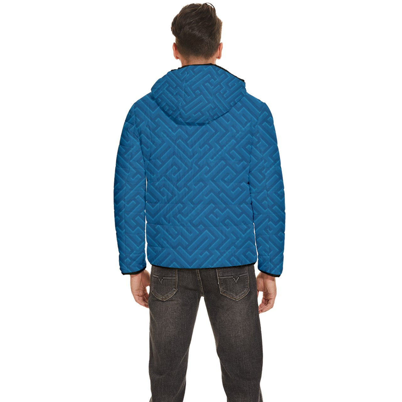 Abstract 2 Hooded Quilted Jacket