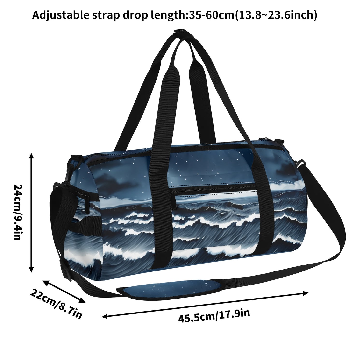 Stormy Sea 2 Fashion Sport Bag - Duffle Bag