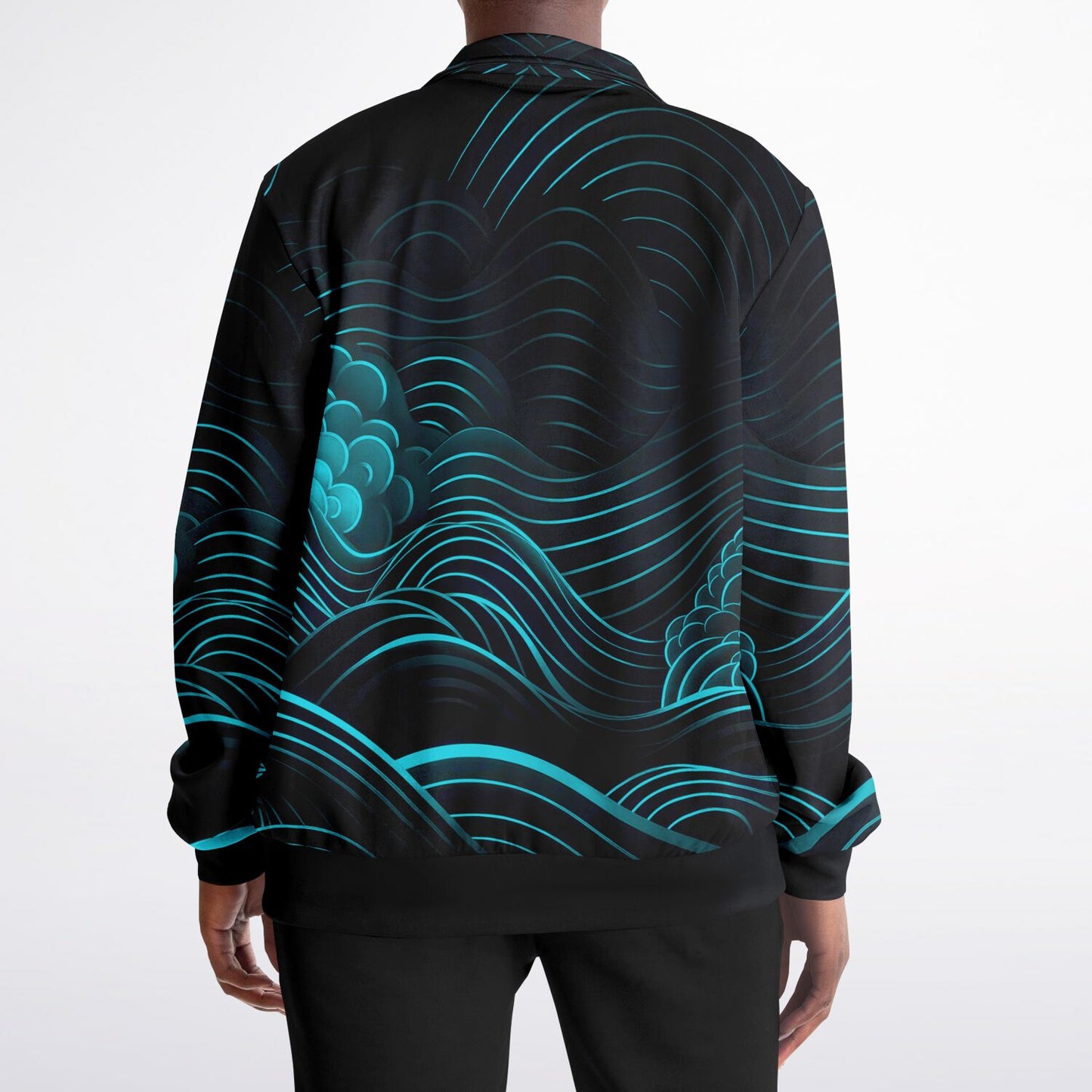 Waves & Flowers 2 Unisex Track Jacket