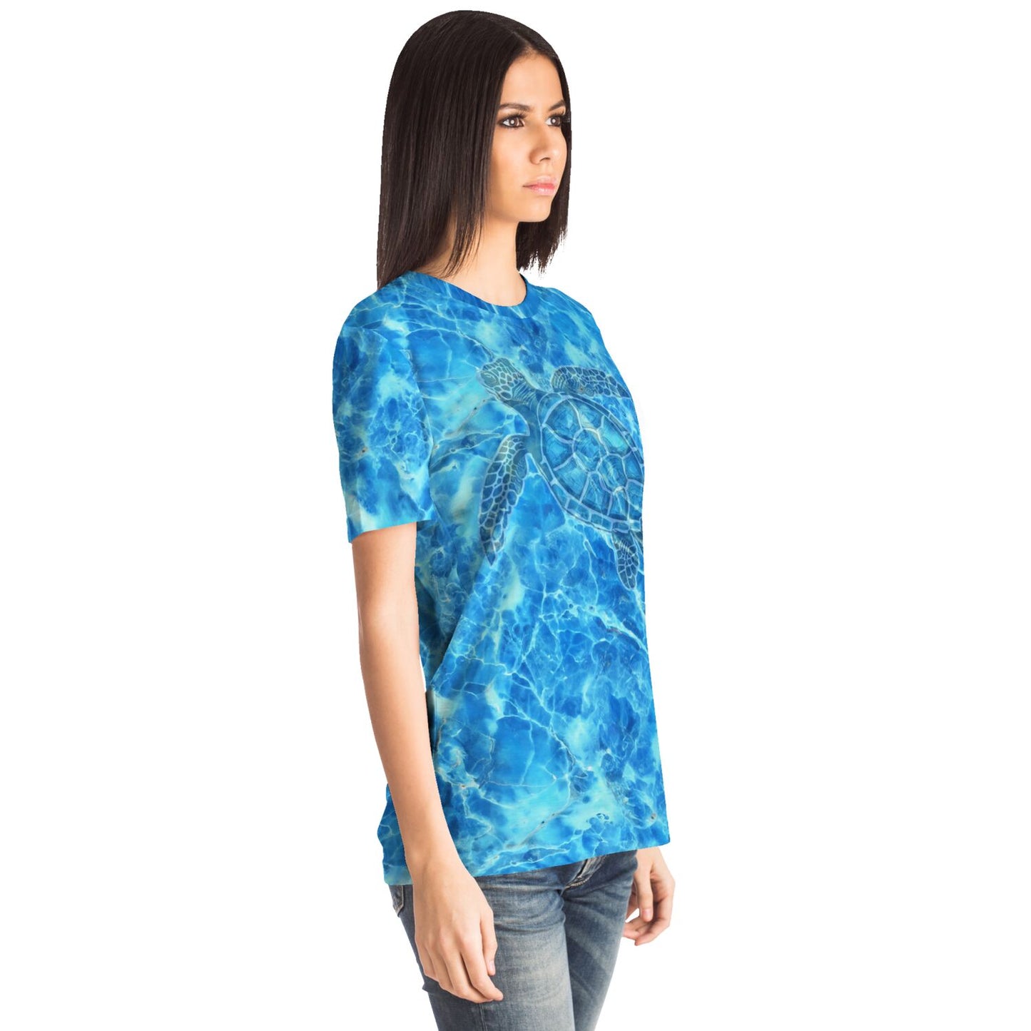 Blue Tortoise Unisex Sport T-shirt