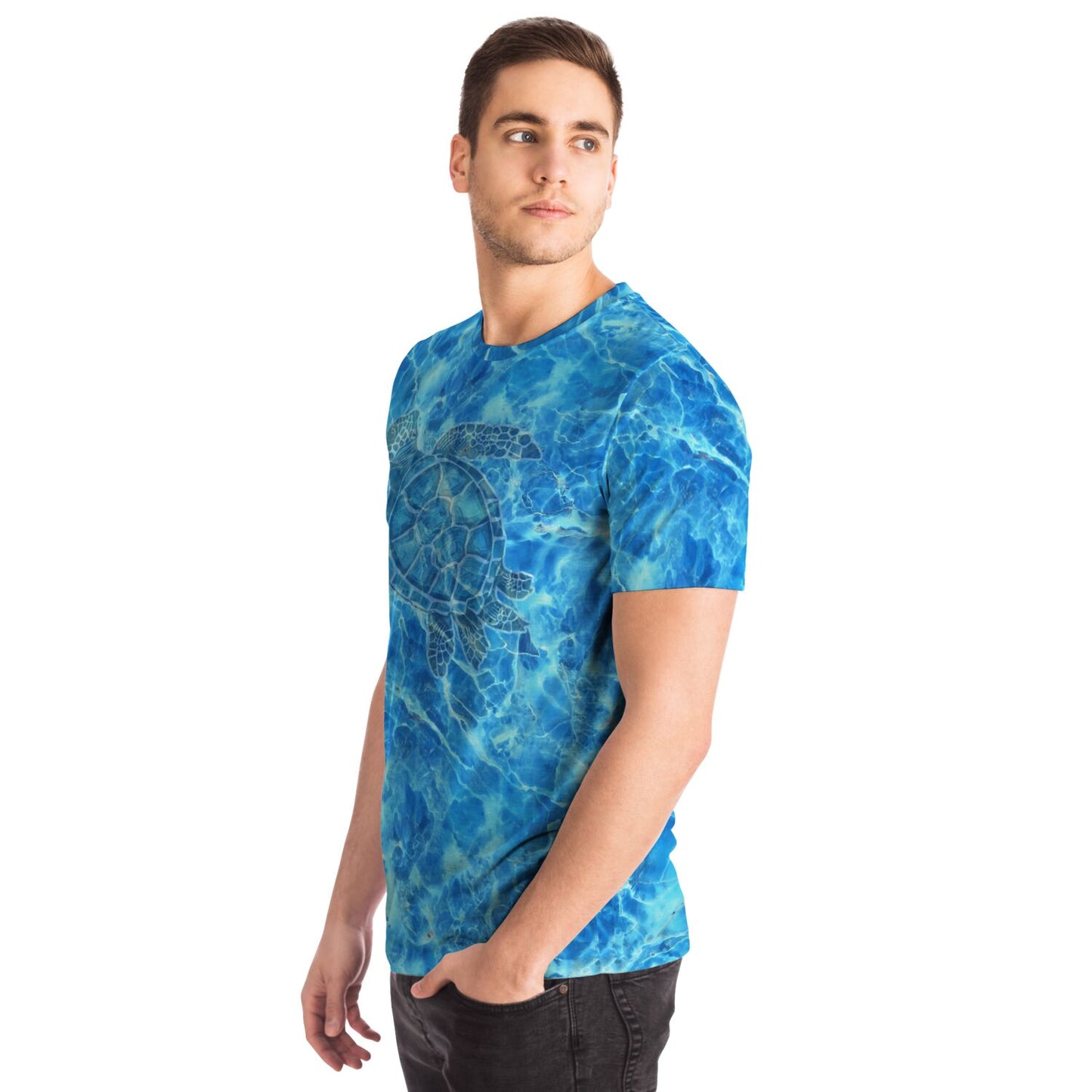 Blue Tortoise Unisex Sport T-shirt