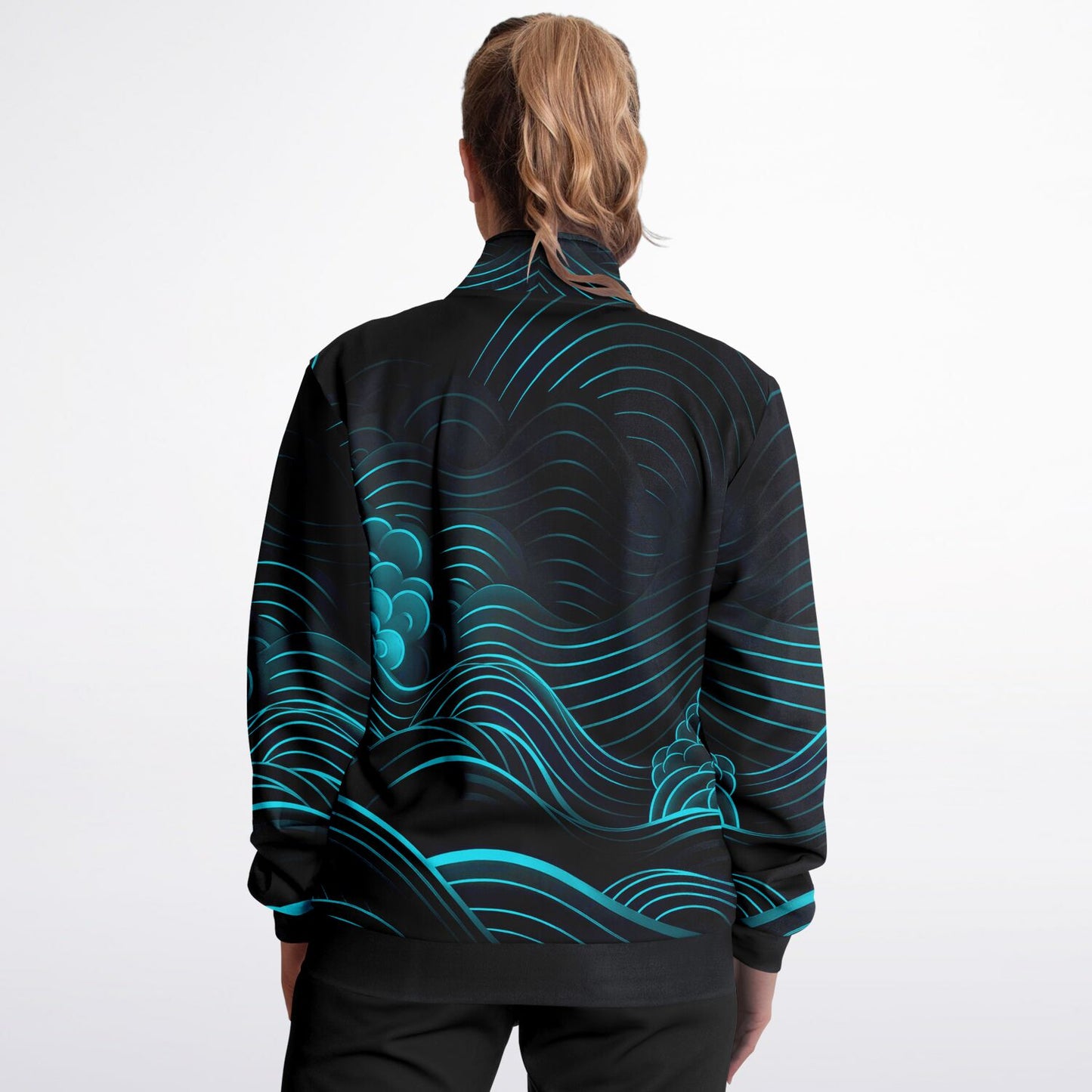 Waves & Flowers 2 Unisex Track Jacket