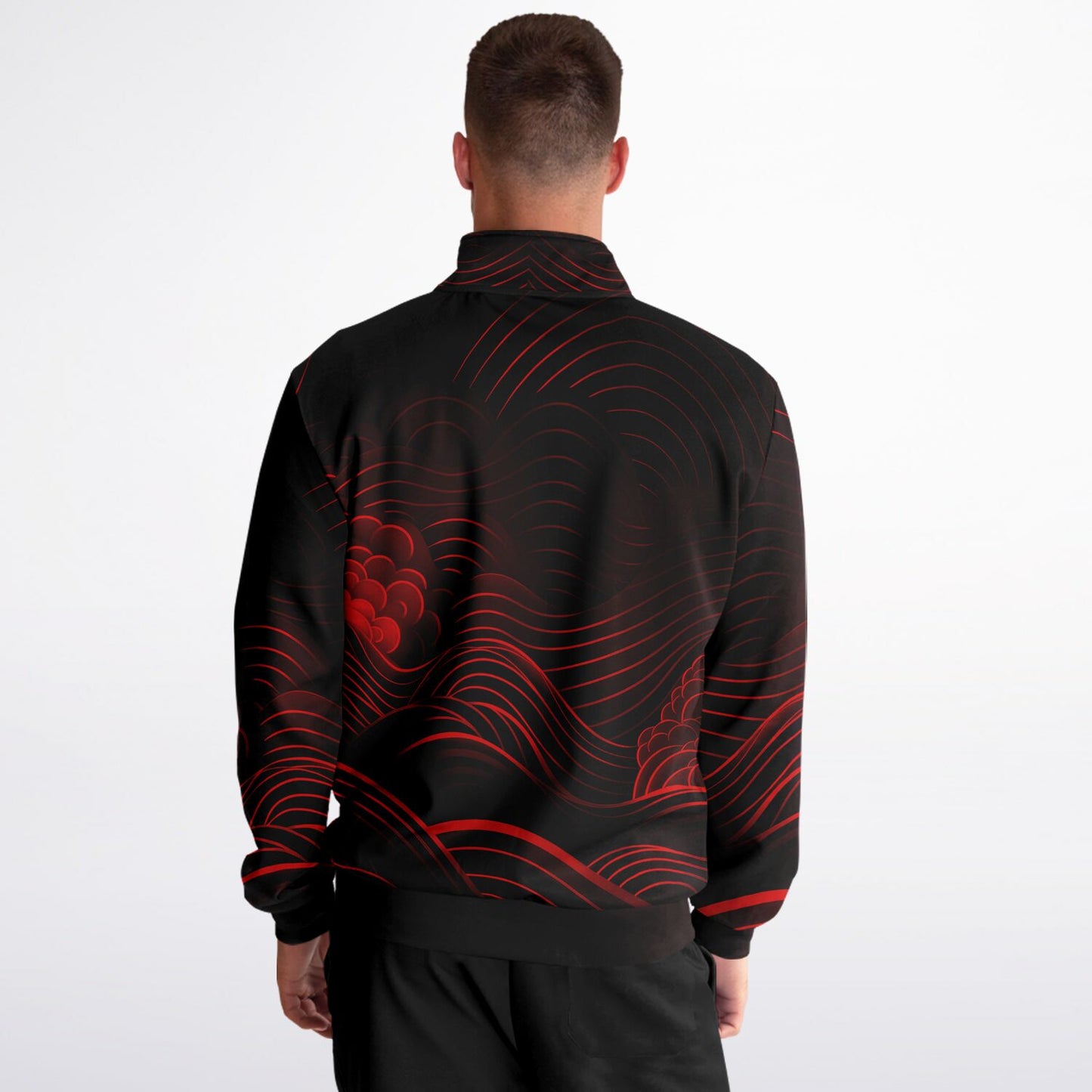 Waves & Flowers 2 Unisex Track Jacket