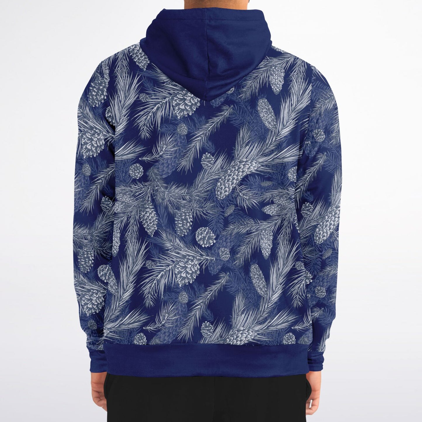 Dark Blue Spruce Unisex Zip Hoodie