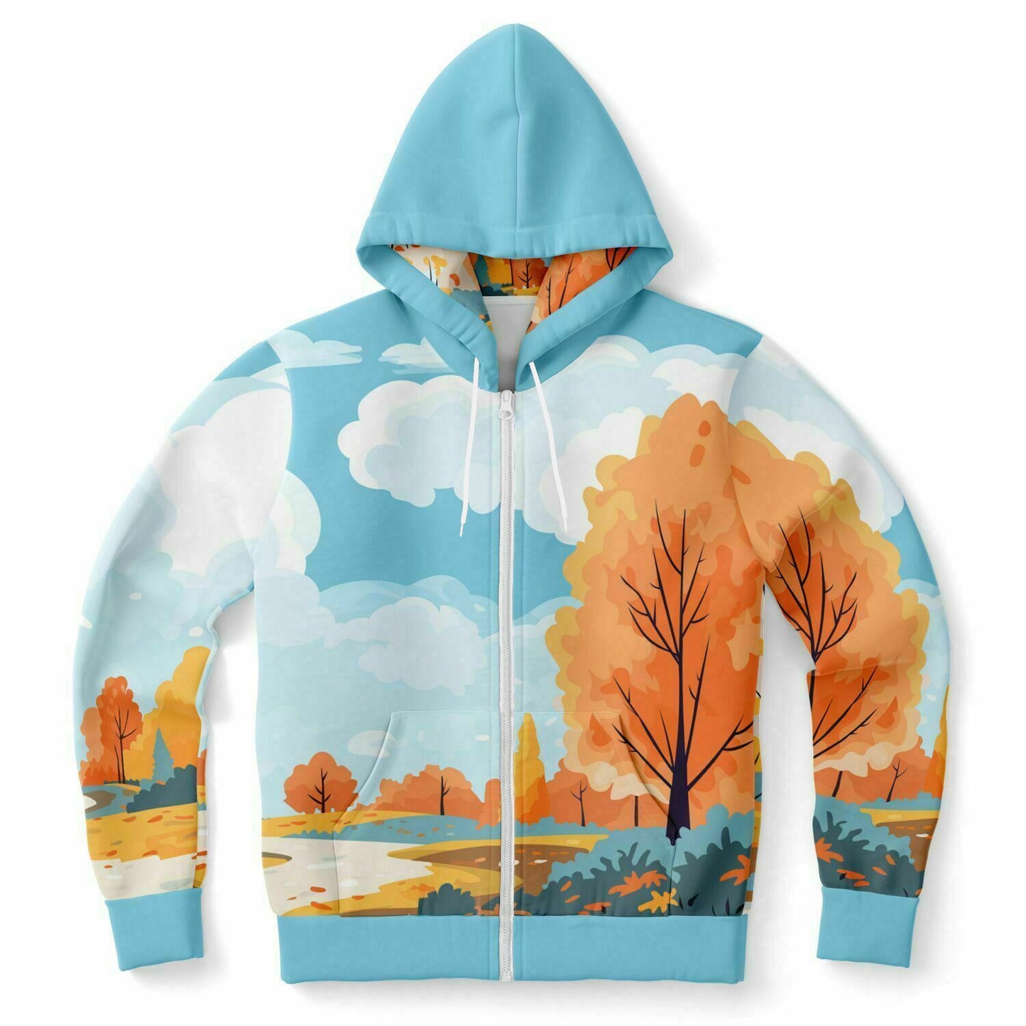 Fall Landscape 1 Unisex Zip Hoodie