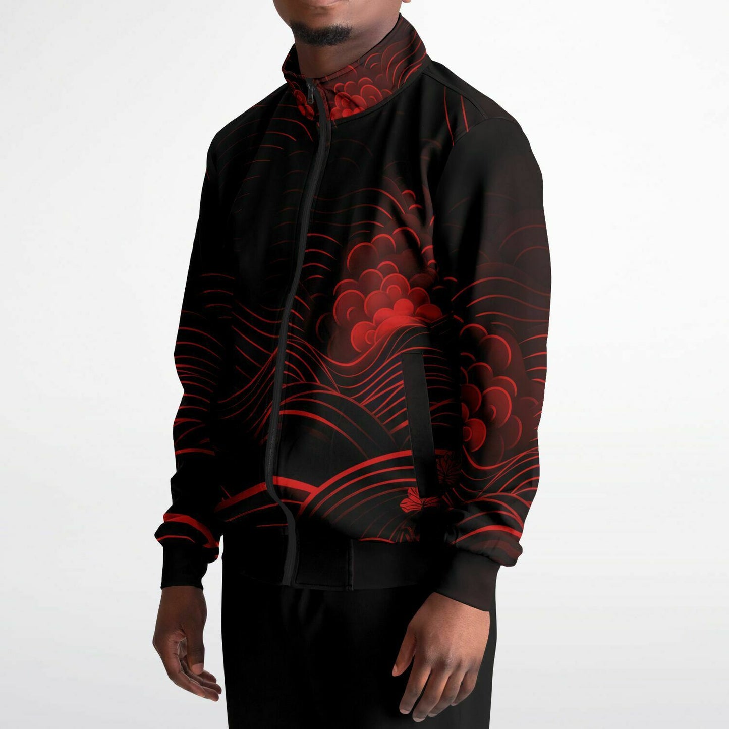 Waves & Flowers 2 Unisex Track Jacket