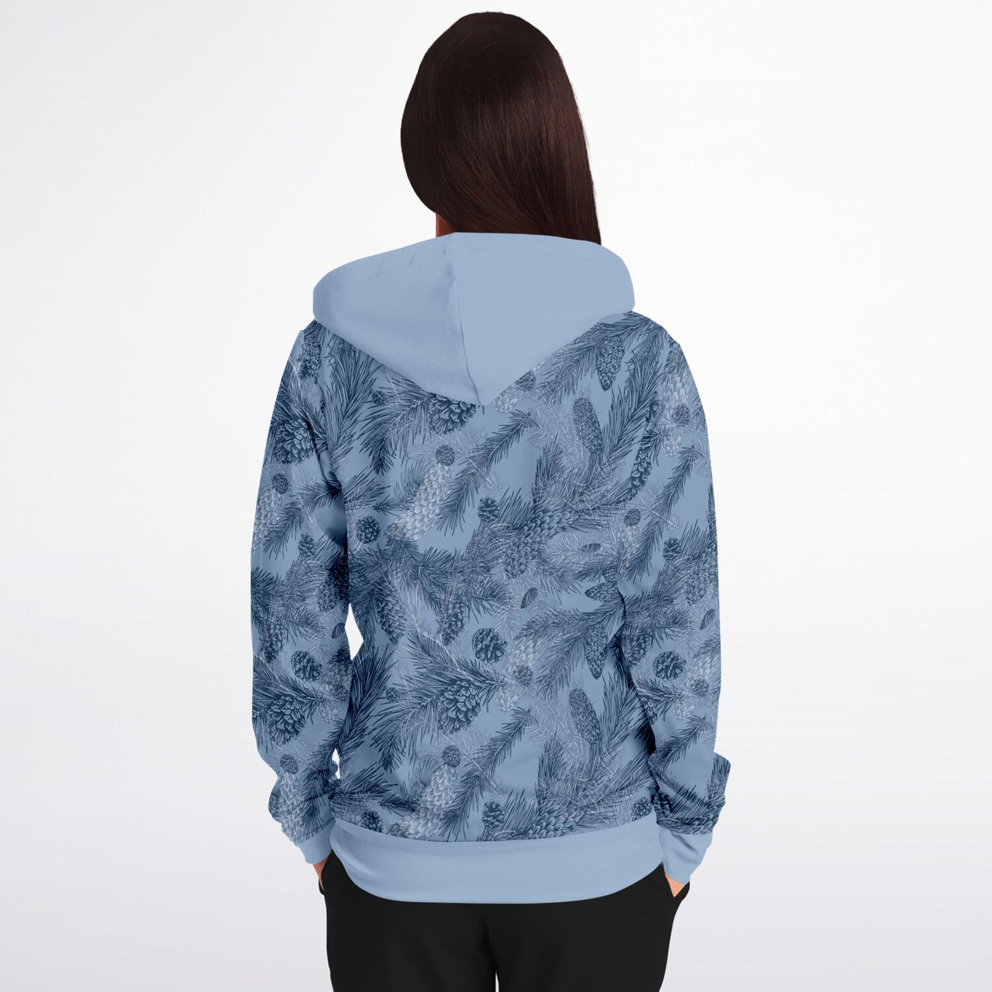 Grey-Blue Spruce Unisex Zip Hoodie