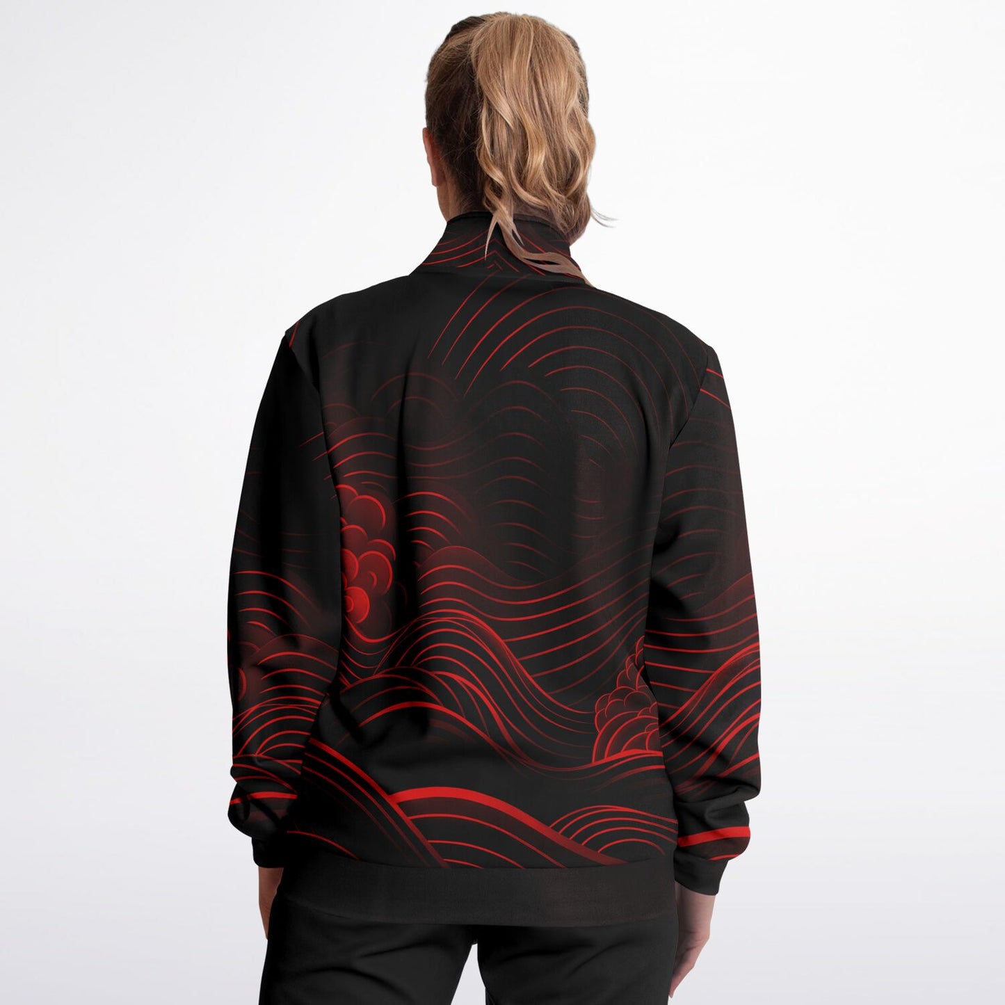 Waves & Flowers 2 Unisex Track Jacket