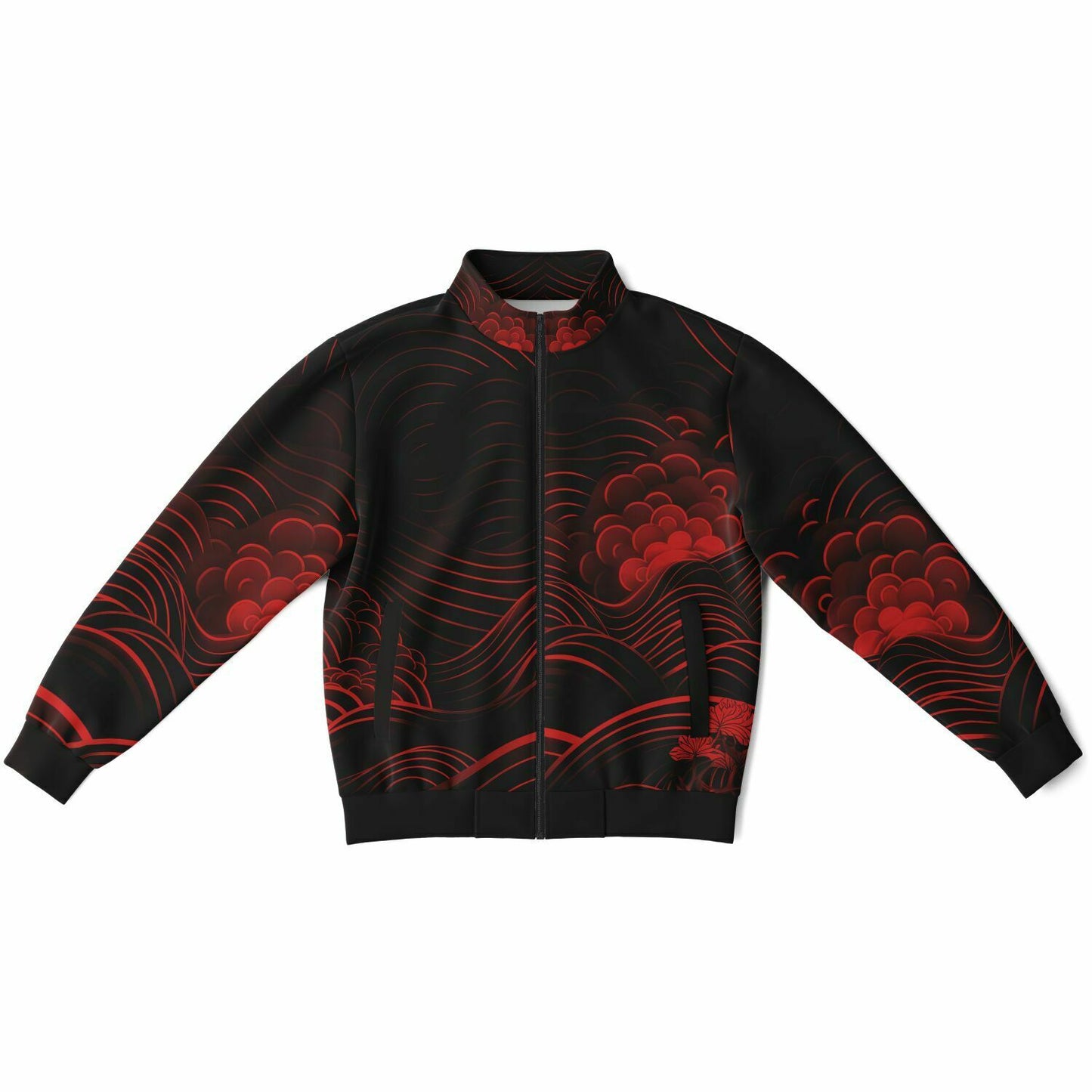 Waves & Flowers 2 Unisex Track Jacket