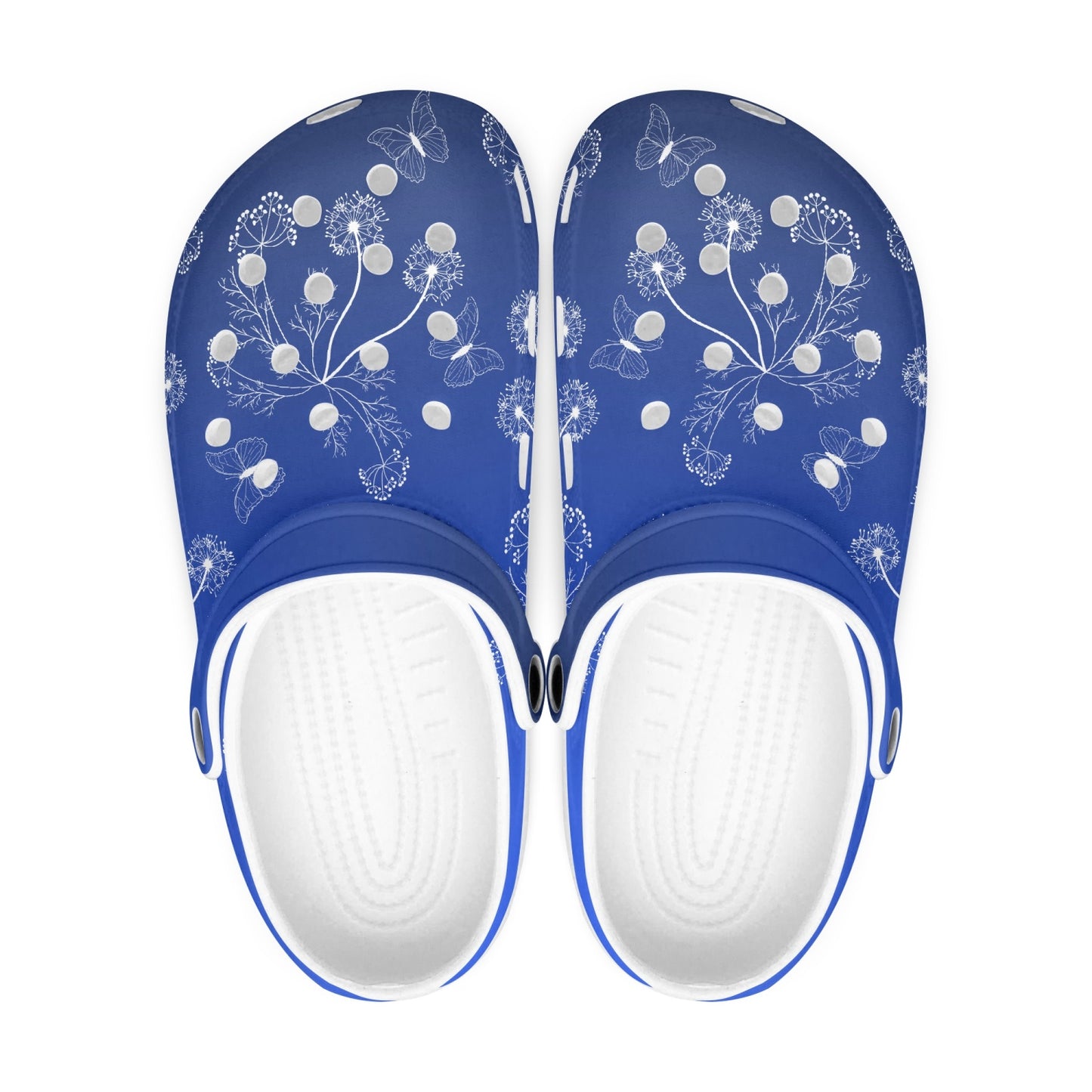Dandelions Clogs - blue