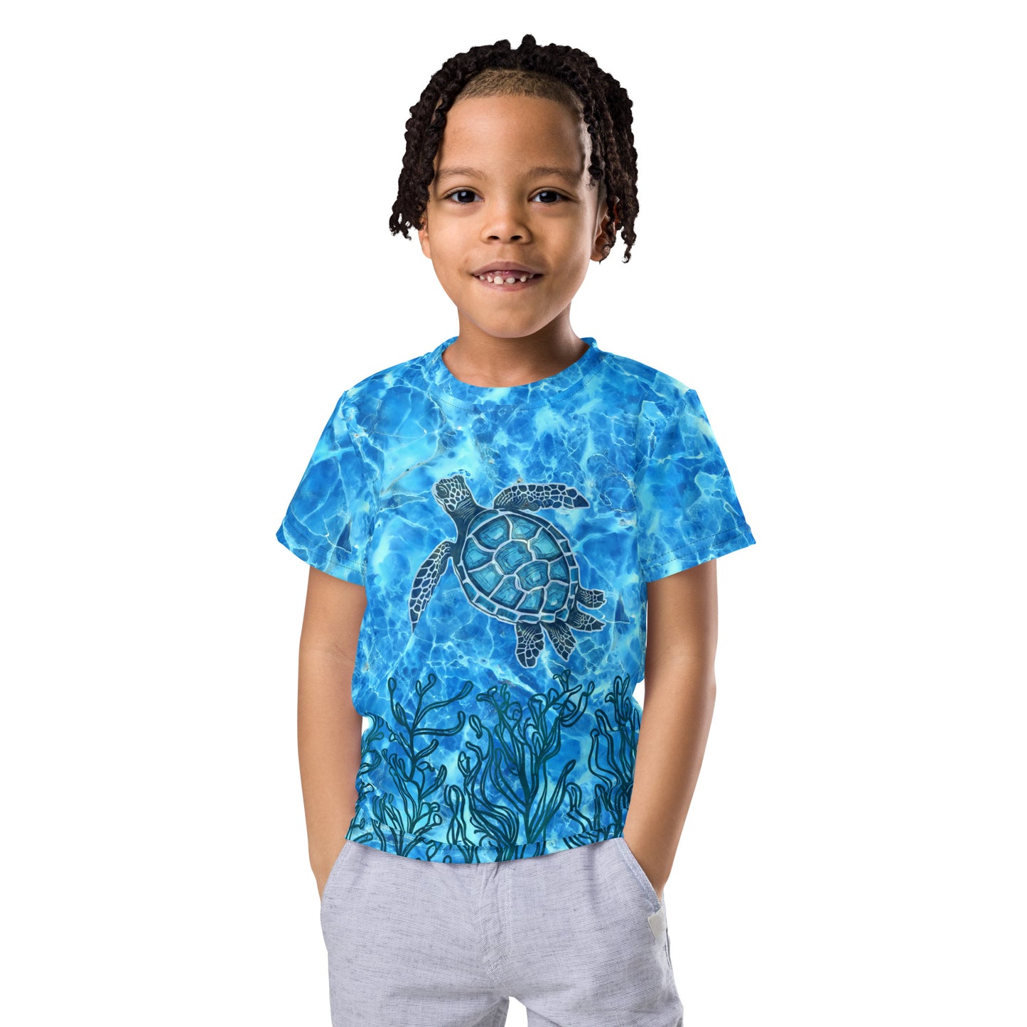 Blue Tortoise Kids crew neck t-shirt