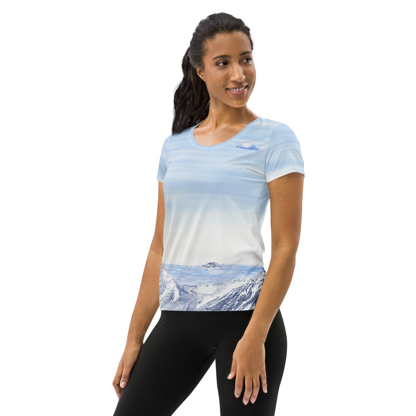 Blue Mountains 1 Women's Athletic T-shirt
