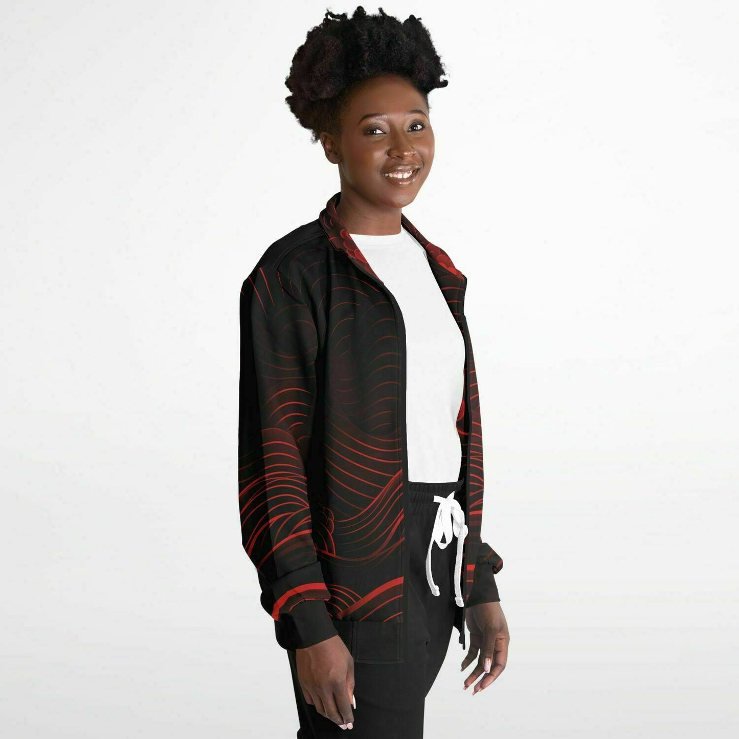Waves & Flowers 2 Unisex Track Jacket