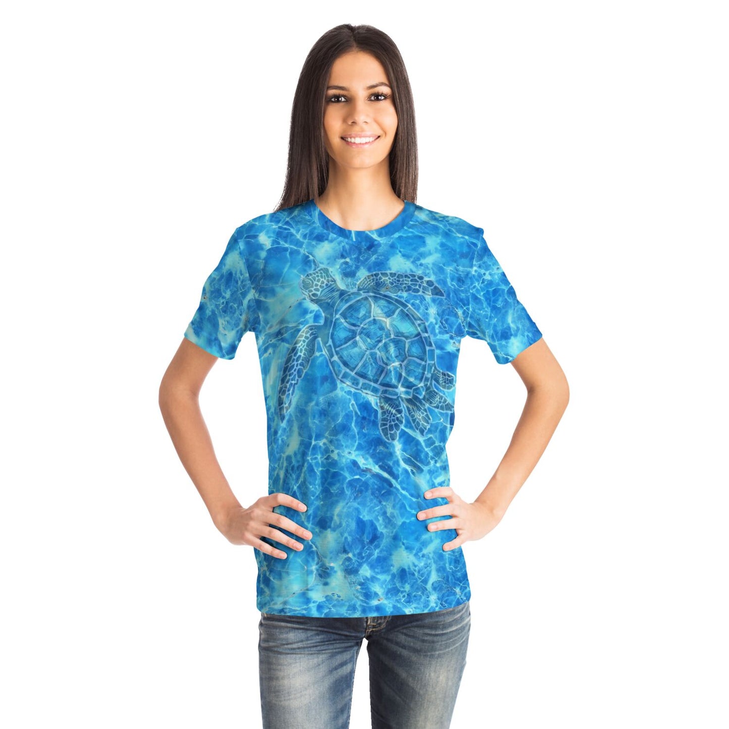 Blue Tortoise Unisex Sport T-shirt
