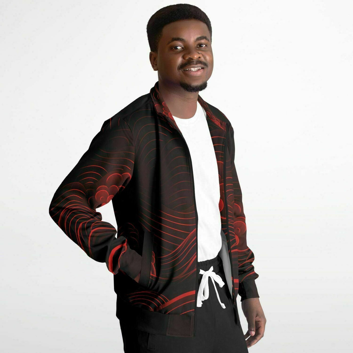 Waves & Flowers 2 Unisex Track Jacket