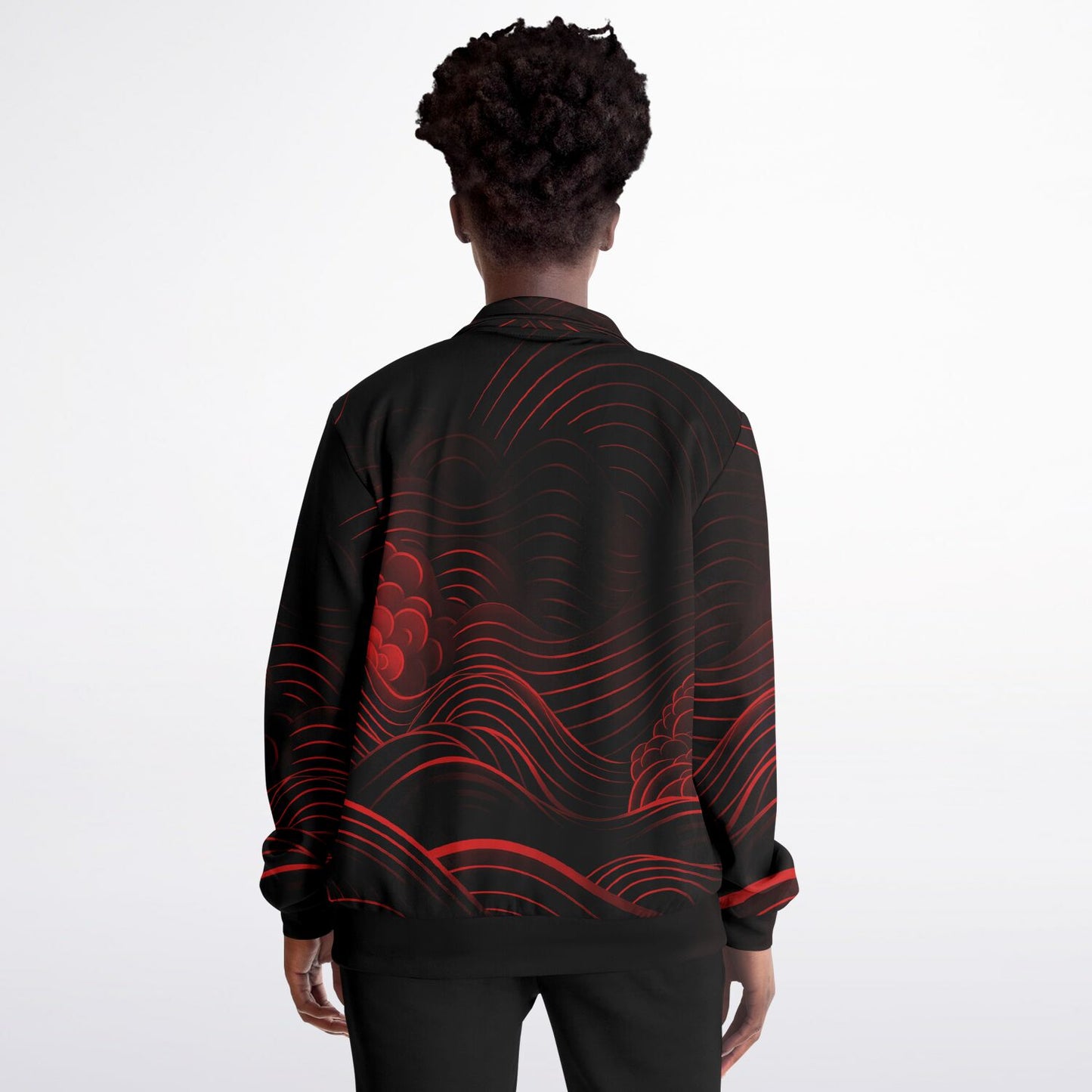 Waves & Flowers 2 Unisex Track Jacket