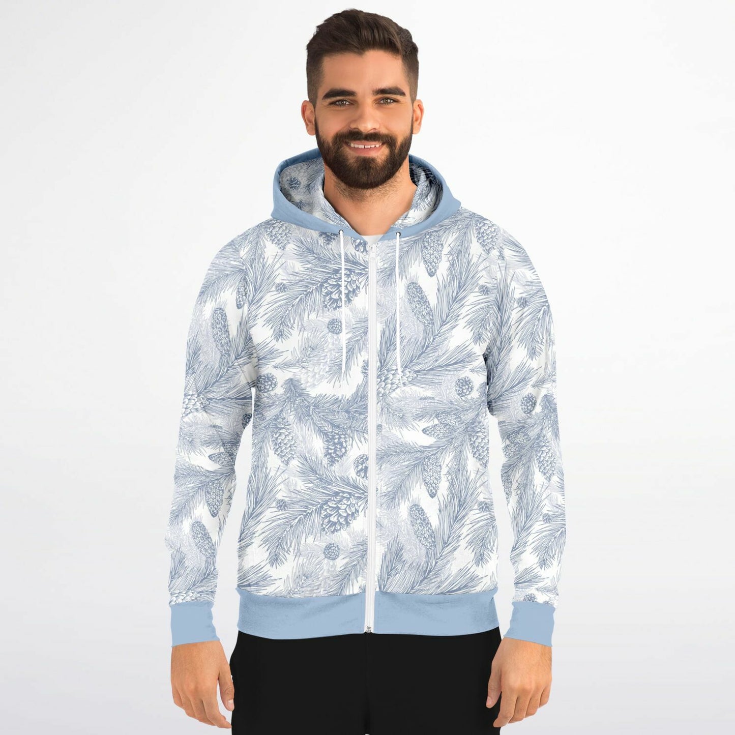 White Spruce Unisex Zip Hoodie
