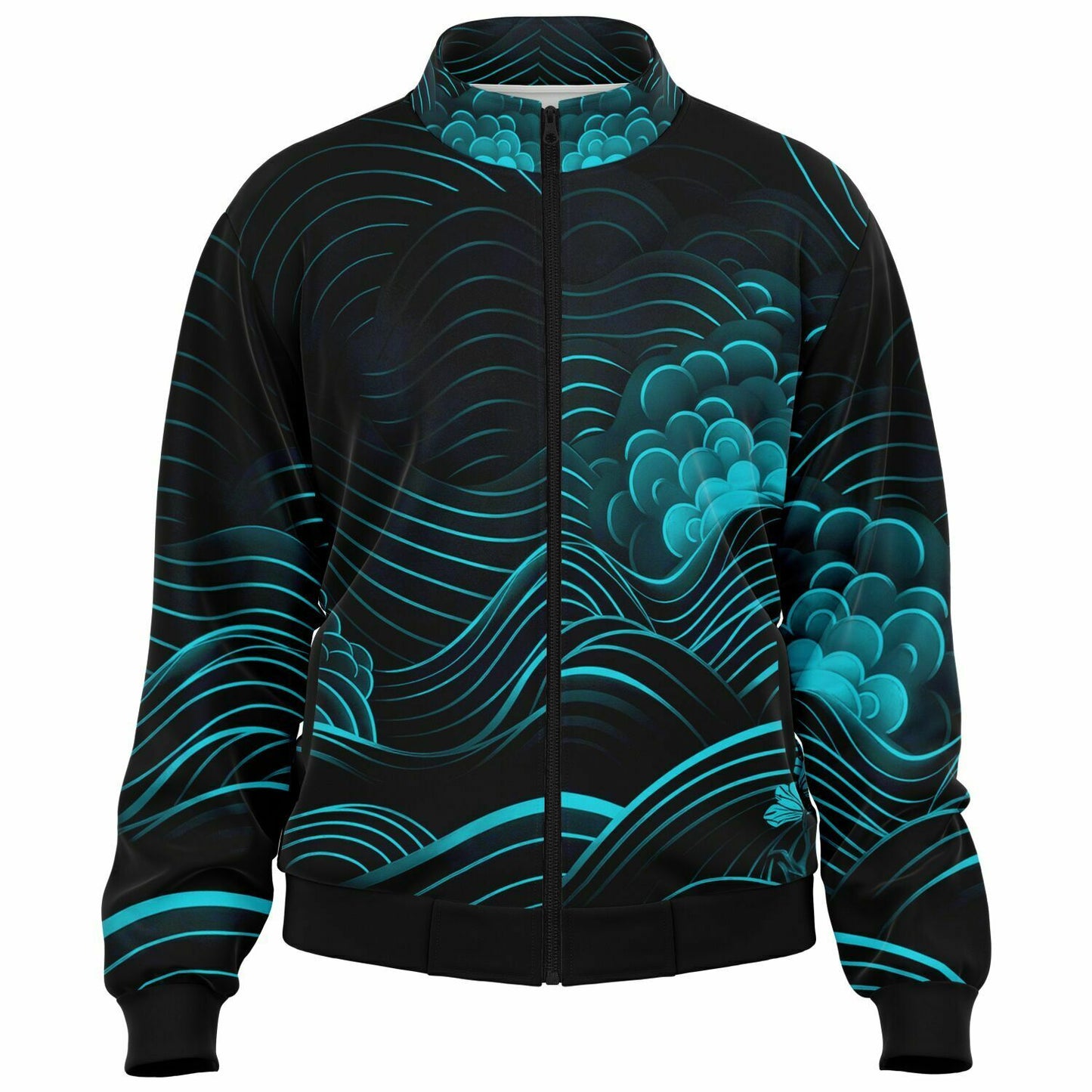 Waves & Flowers 2 Unisex Track Jacket
