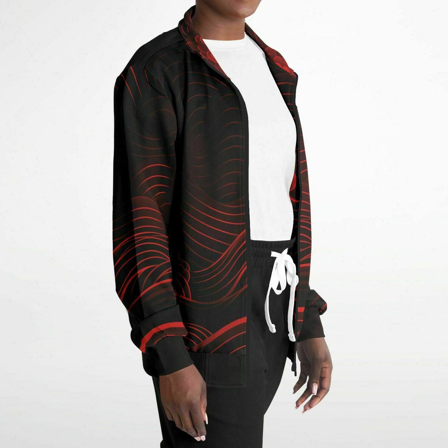 Waves & Flowers 2 Unisex Track Jacket
