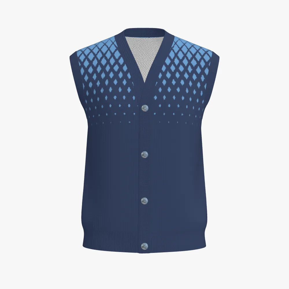 Men's V Neck Cardigan Vest