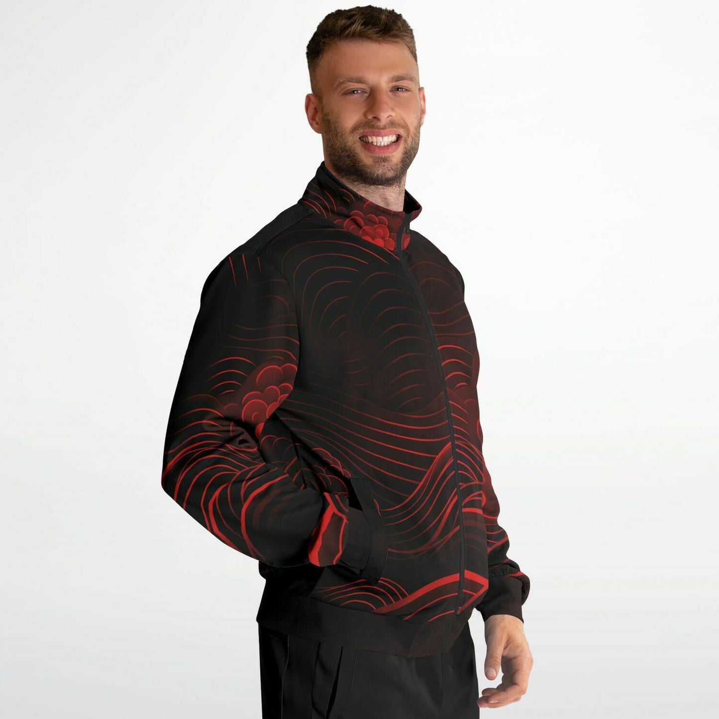 Waves & Flowers 2 Unisex Track Jacket