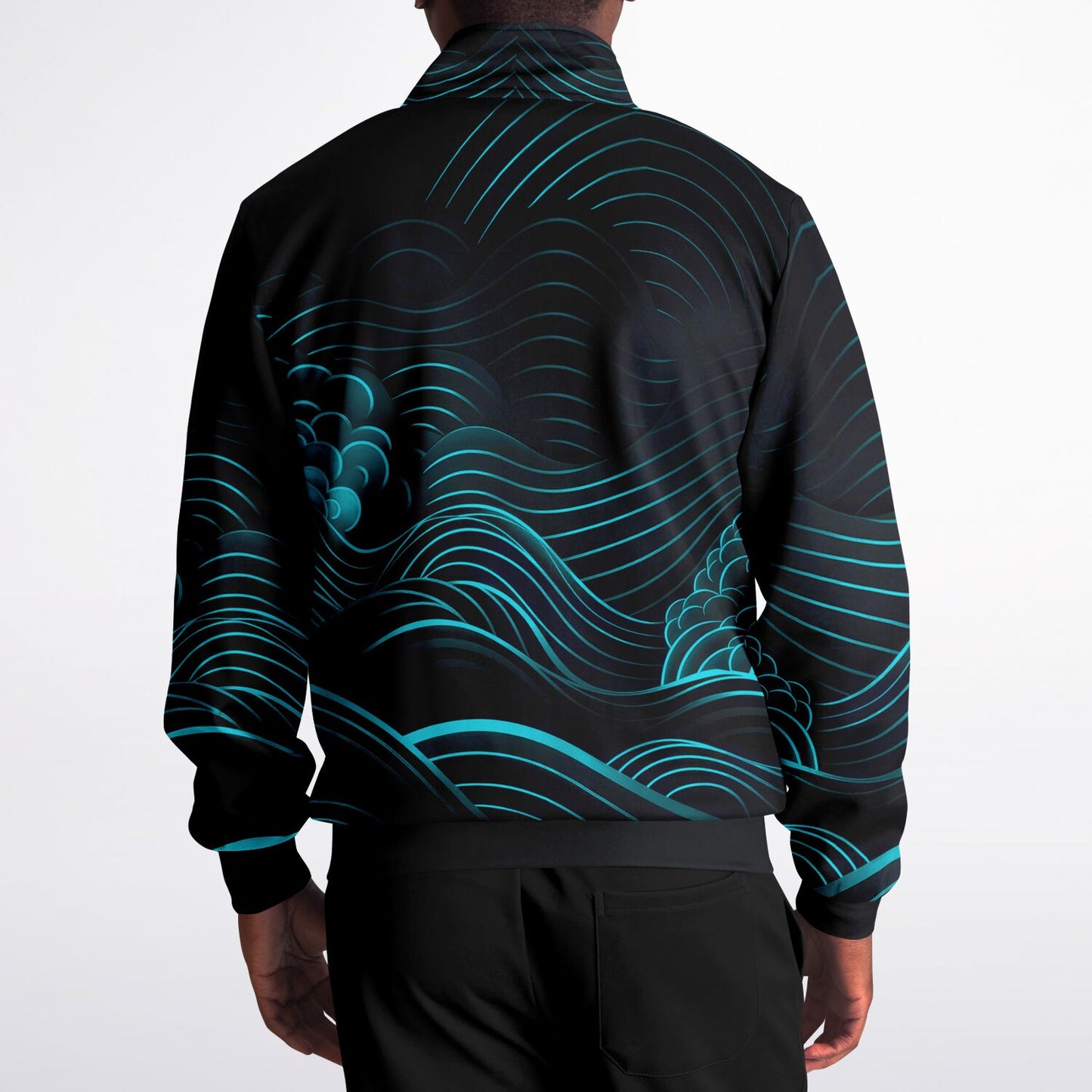 Waves & Flowers 2 Unisex Track Jacket