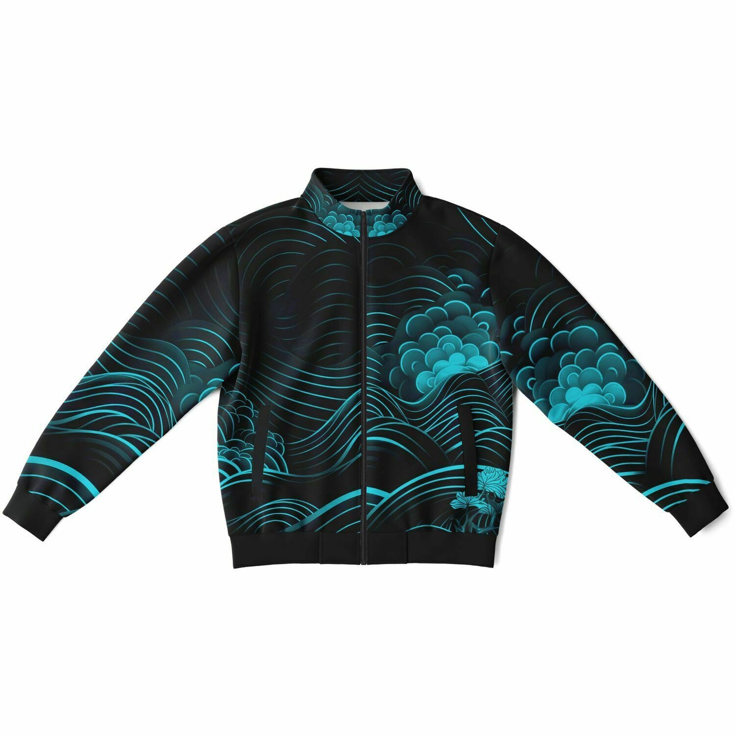 Waves & Flowers 2 Unisex Track Jacket