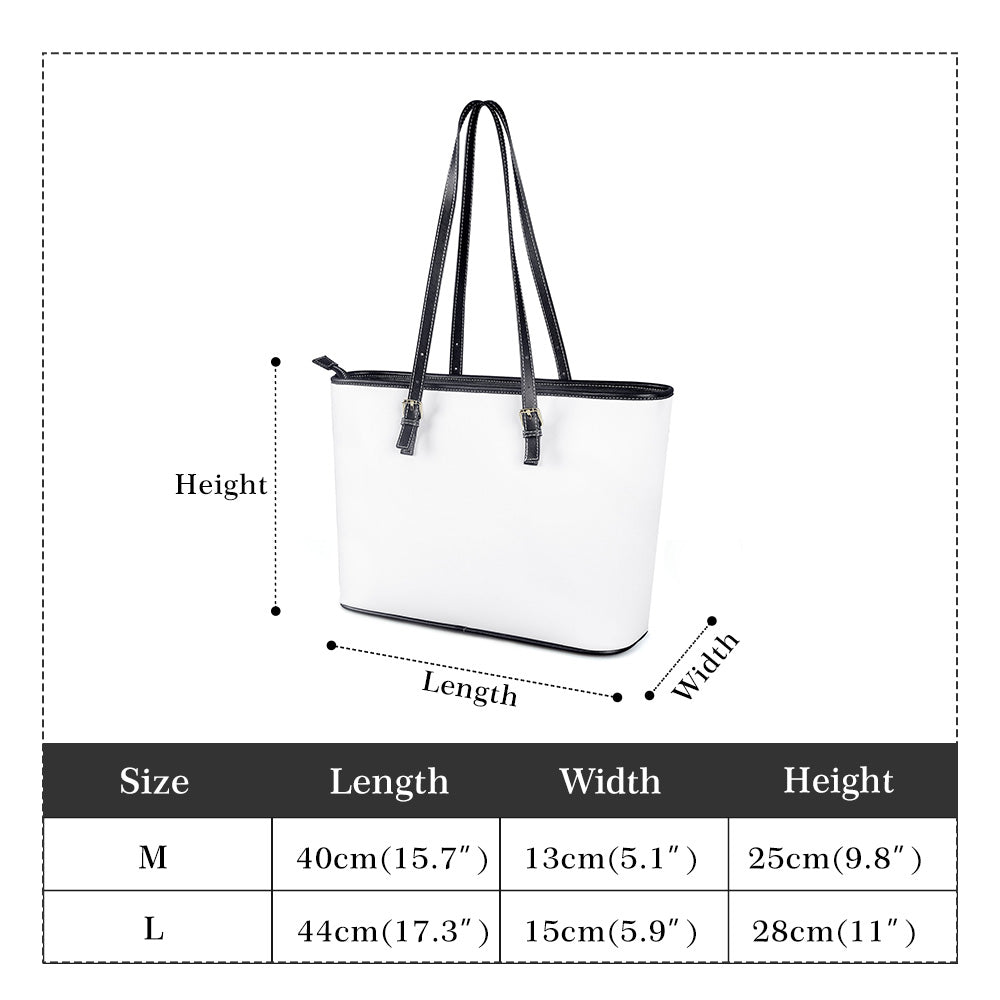Poppies PU Leather Tote Bags (2 sizes)