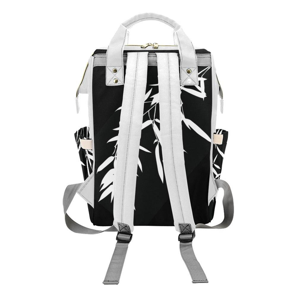 Bamboo and Crane Multipurpose Backpack/Diaper Bag