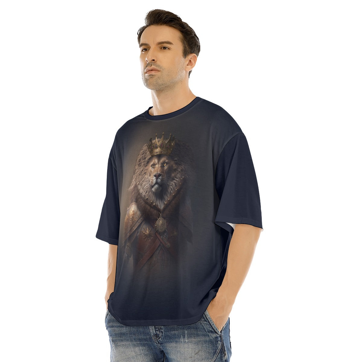 All-Over Print Men's O-neck T-shirt With Half Sleeve