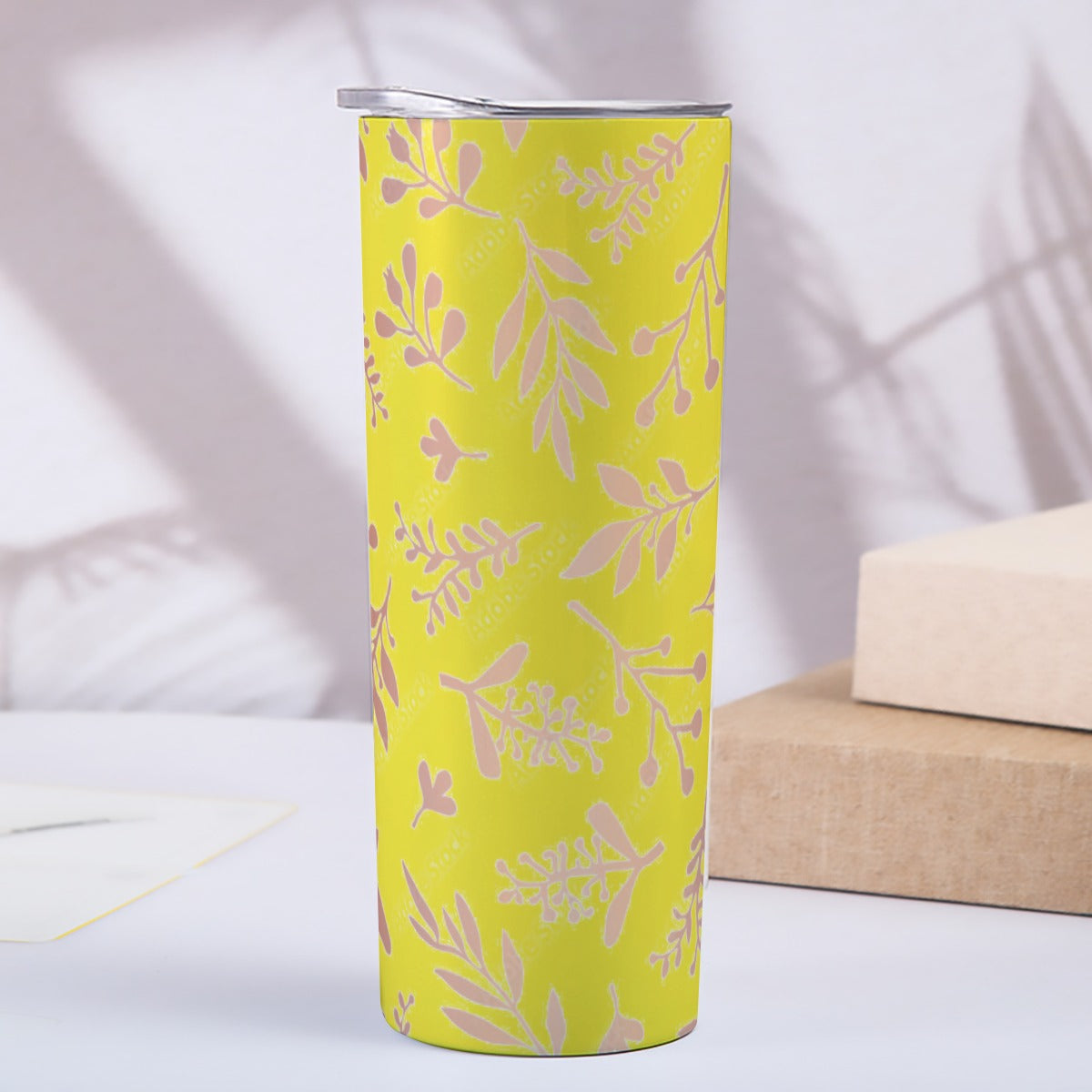 Golden Leaves 20oz Skinny Tumbler Stainless Steel