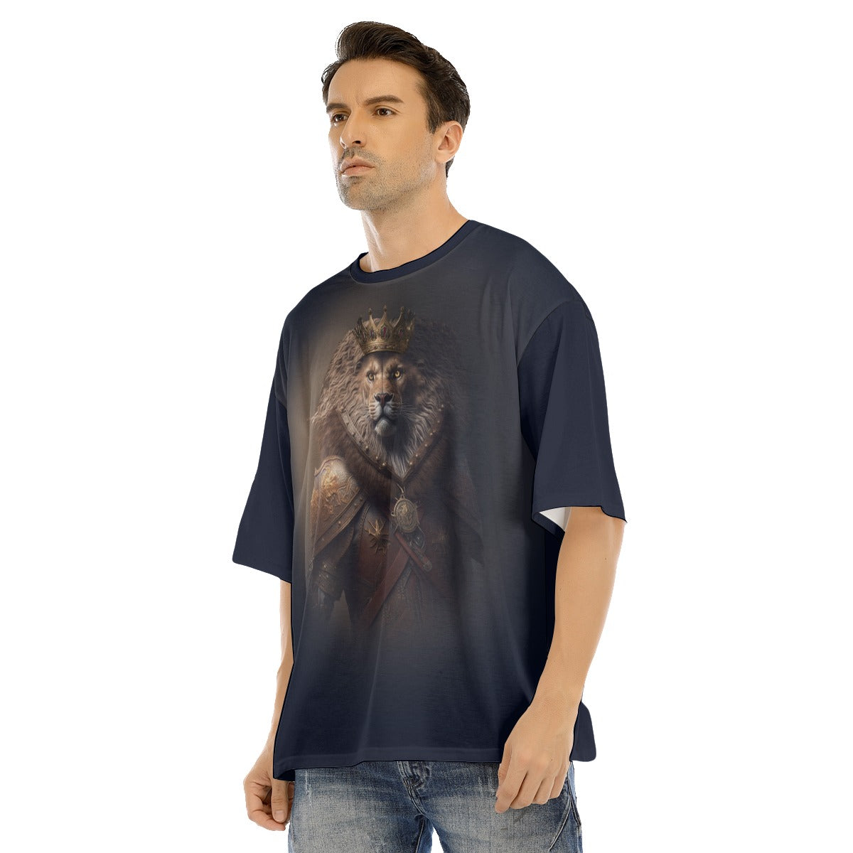 All-Over Print Men's O-neck T-shirt With Half Sleeve