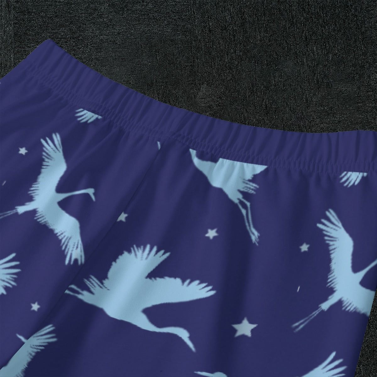 Cranes and Stars Kid's Pajamas With Wide Ankles