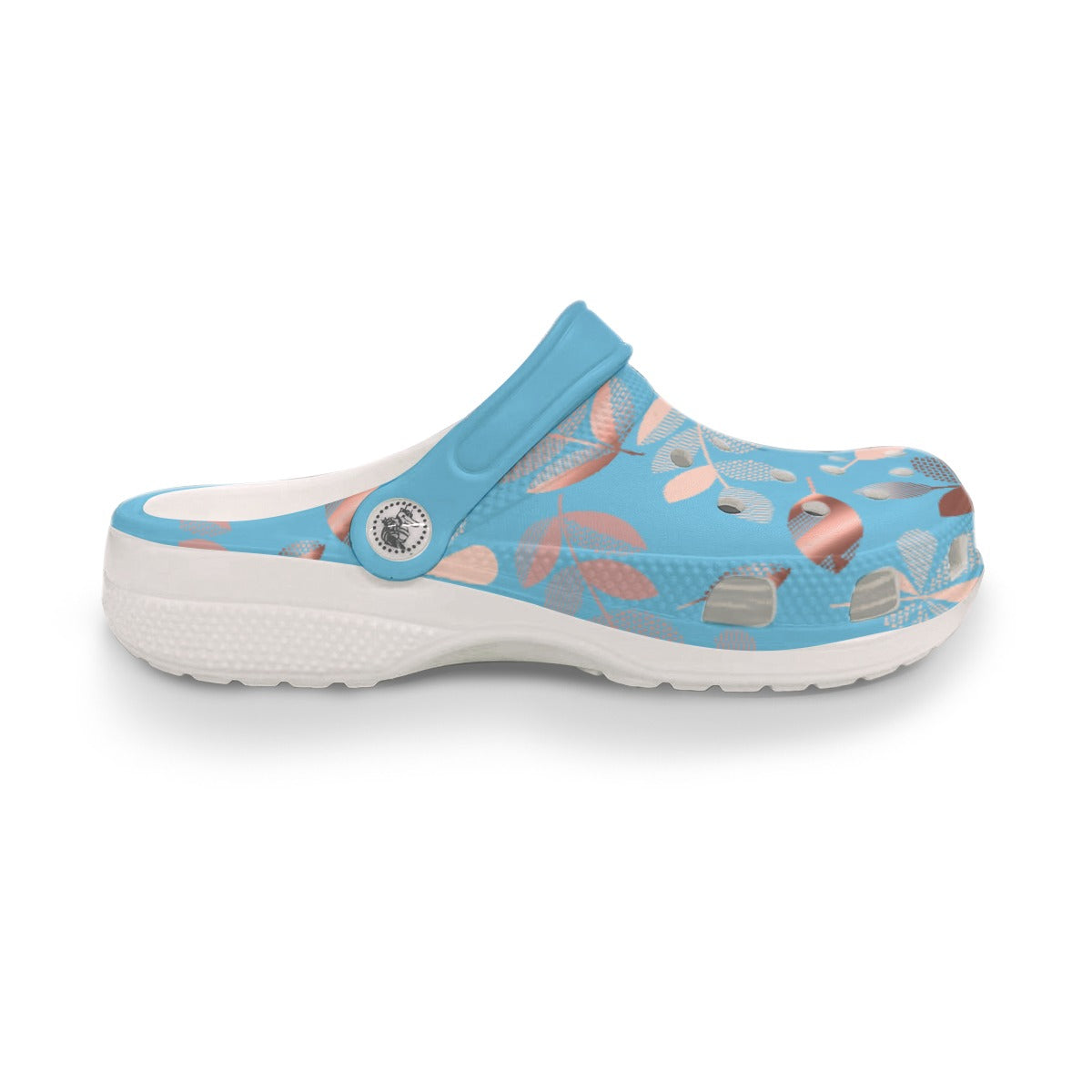 Blue Leaves Women's Classic Clogs
