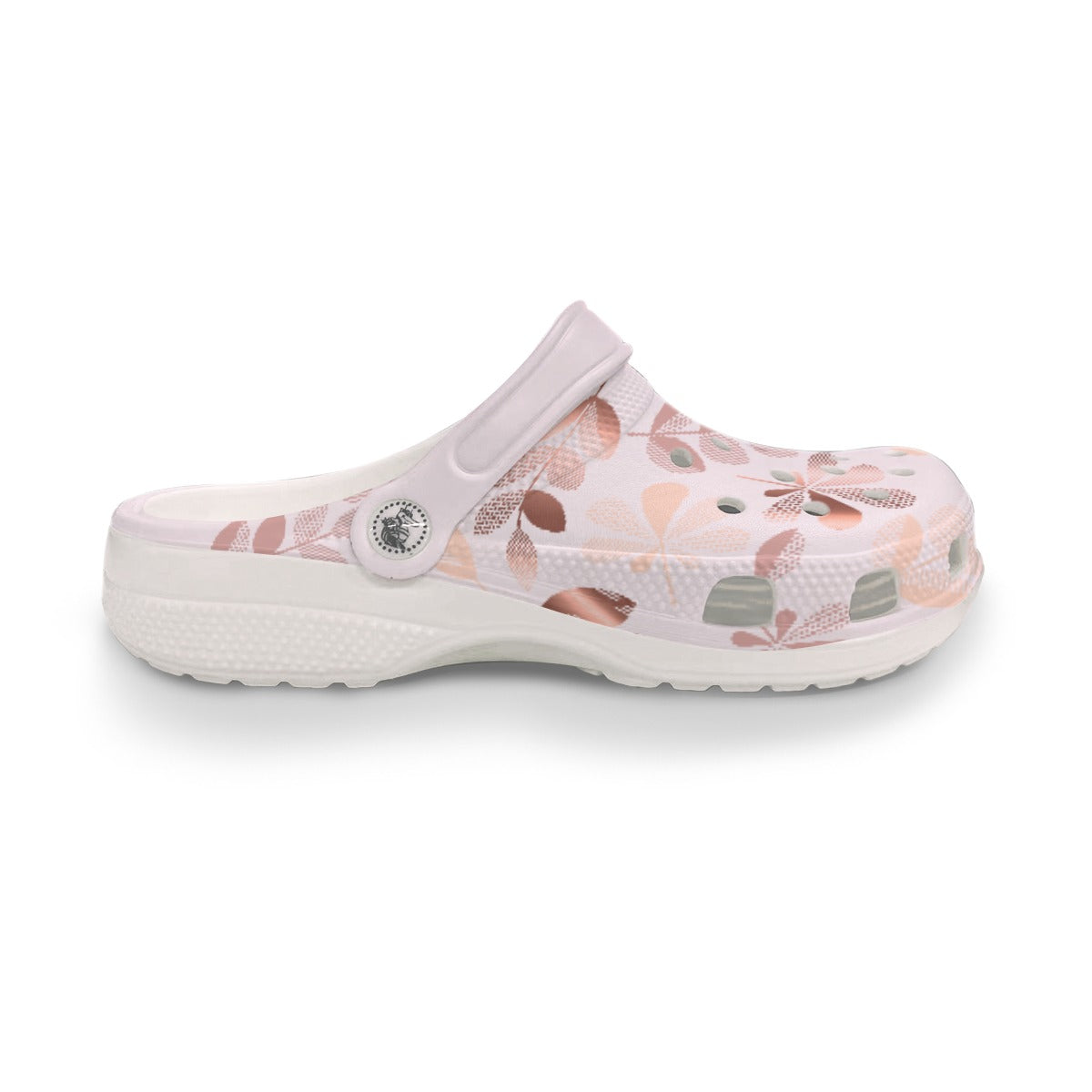 Golden Leaves Pink Women's Classic Clogs