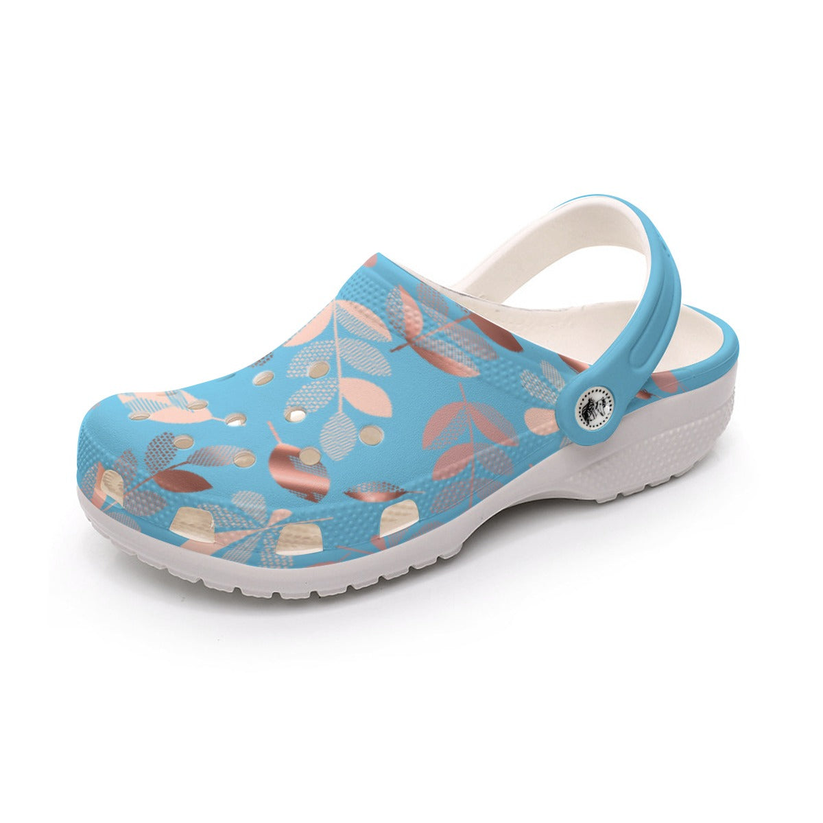 Blue Leaves Women's Classic Clogs