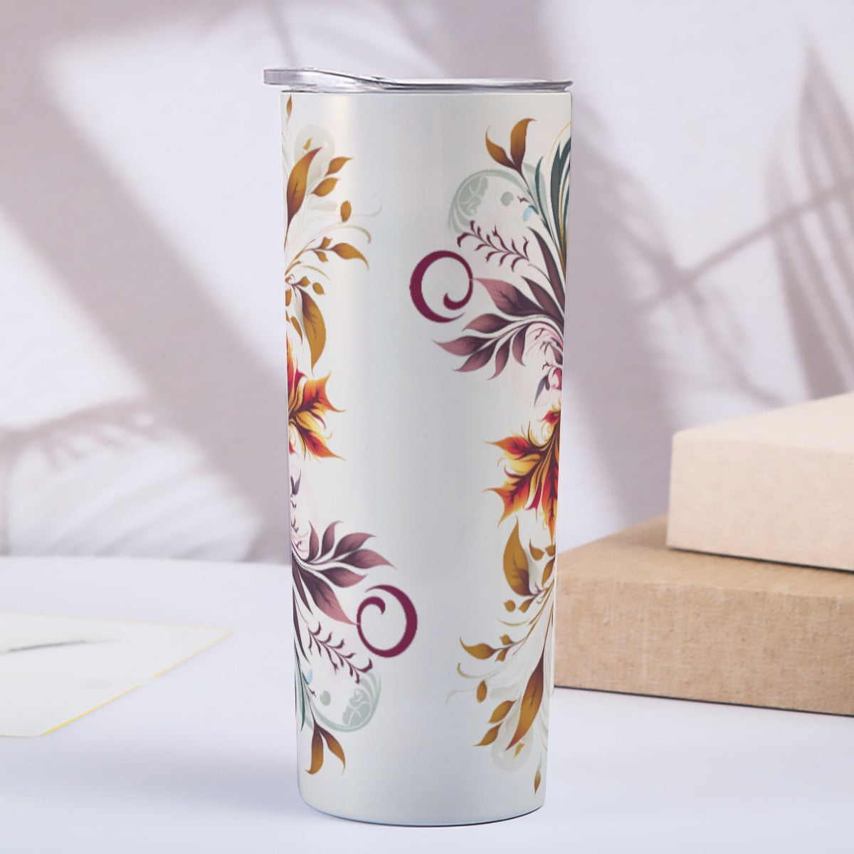 Colorful Swirls 20oz Skinny Tumbler Stainless Steel