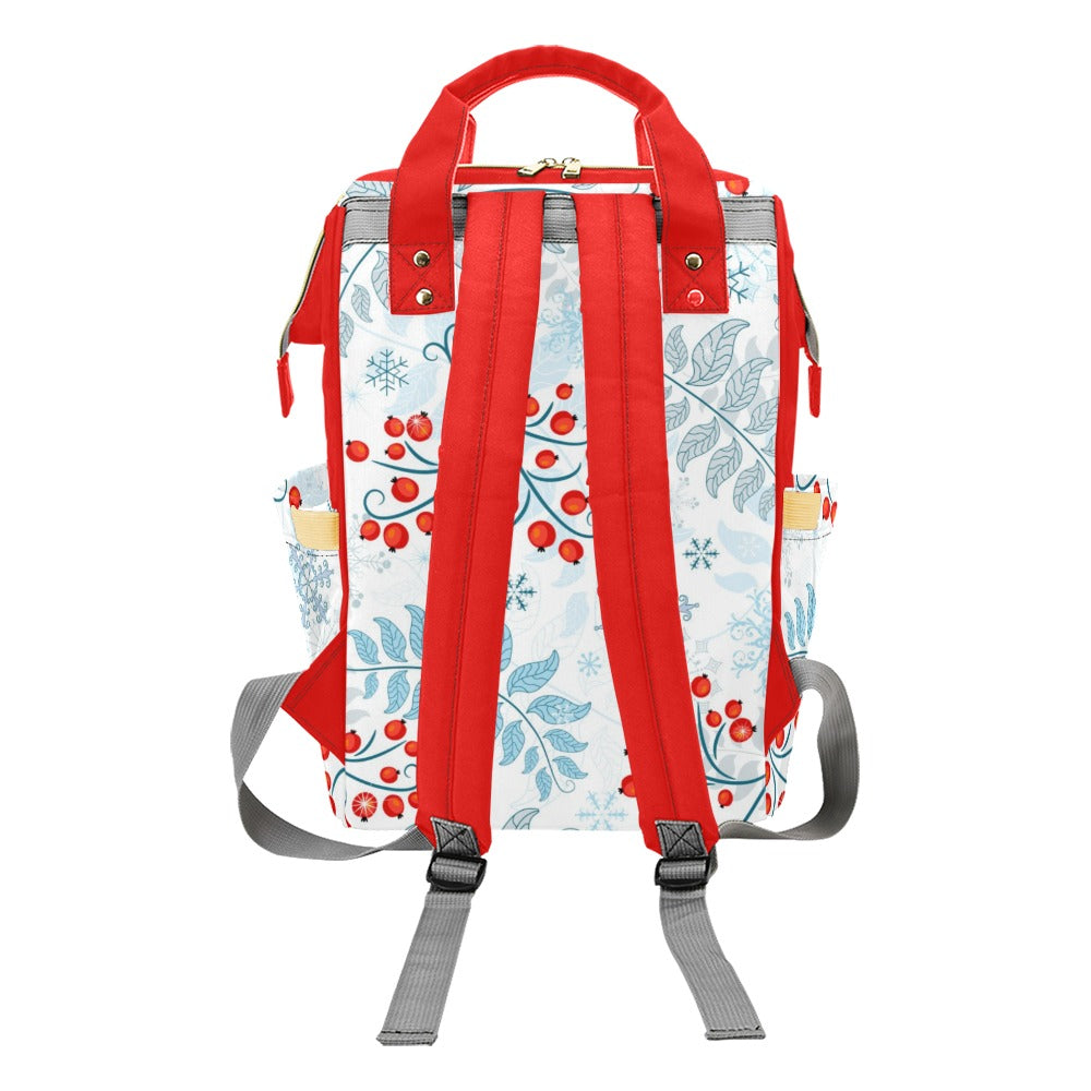 Winter Berries Multipurpose Backpack/Diaper Bag
