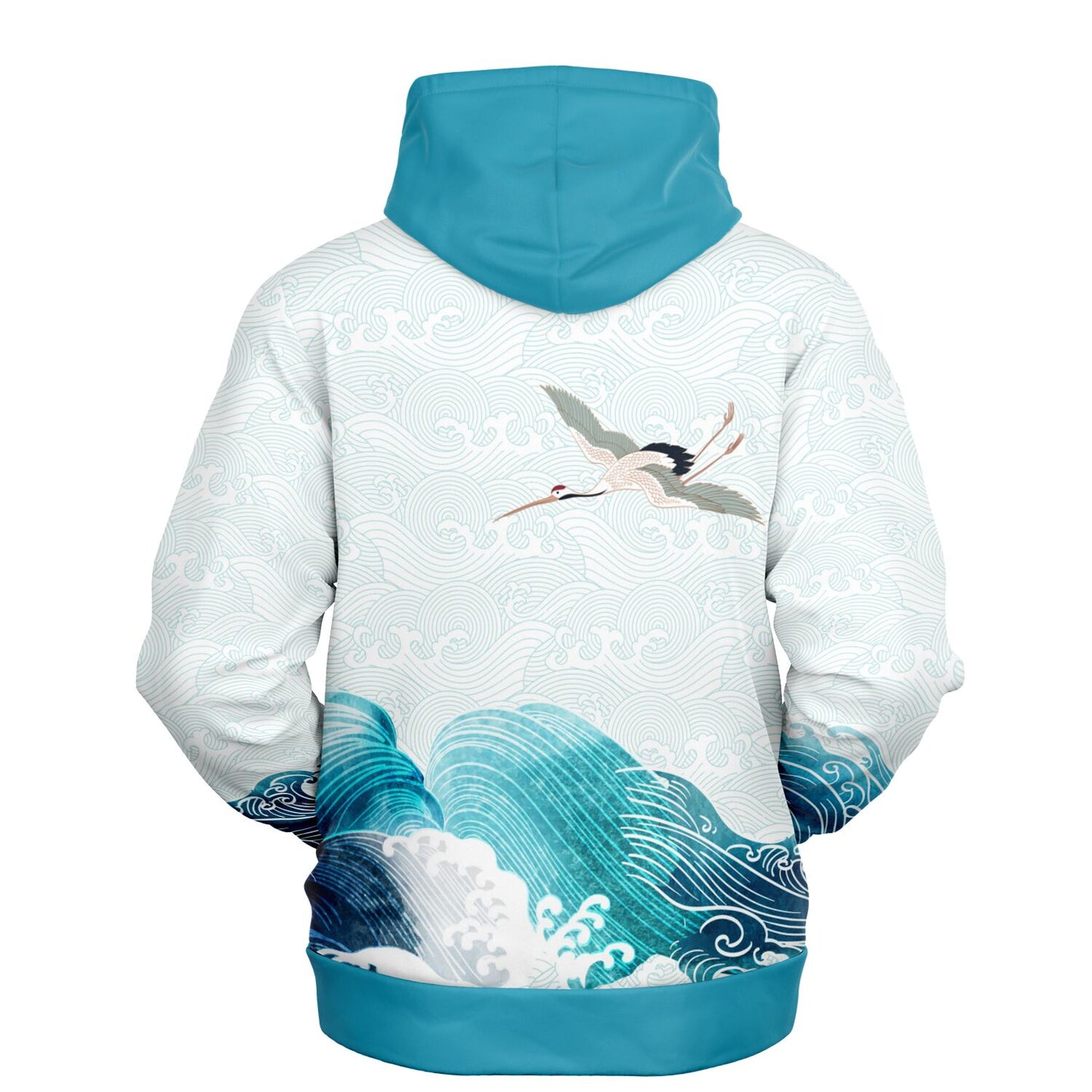Waves & Cranes Pullover Hoodie Unisex (3 variants)