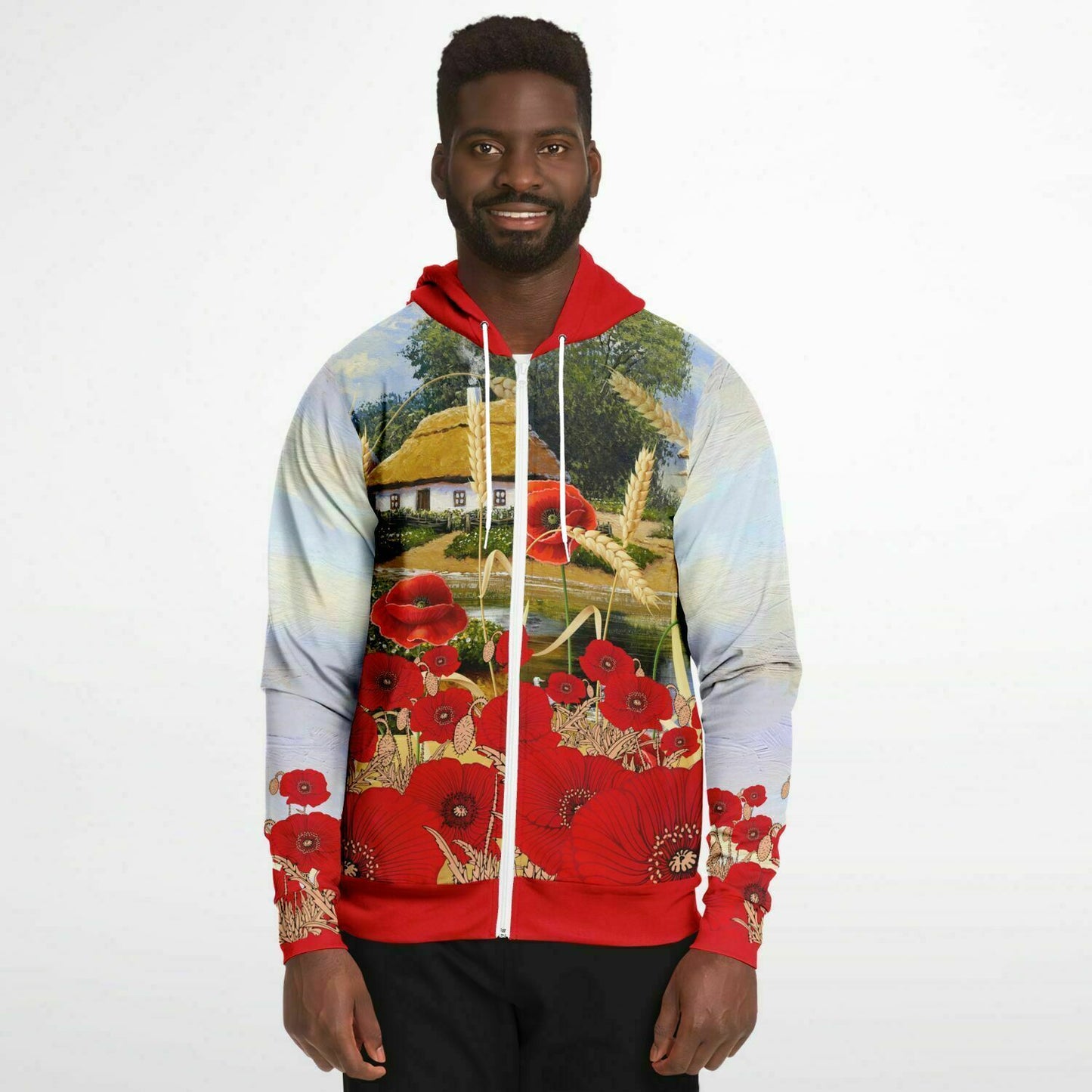 Ukraine Summer Village 1 Zip Hoodie Unisex