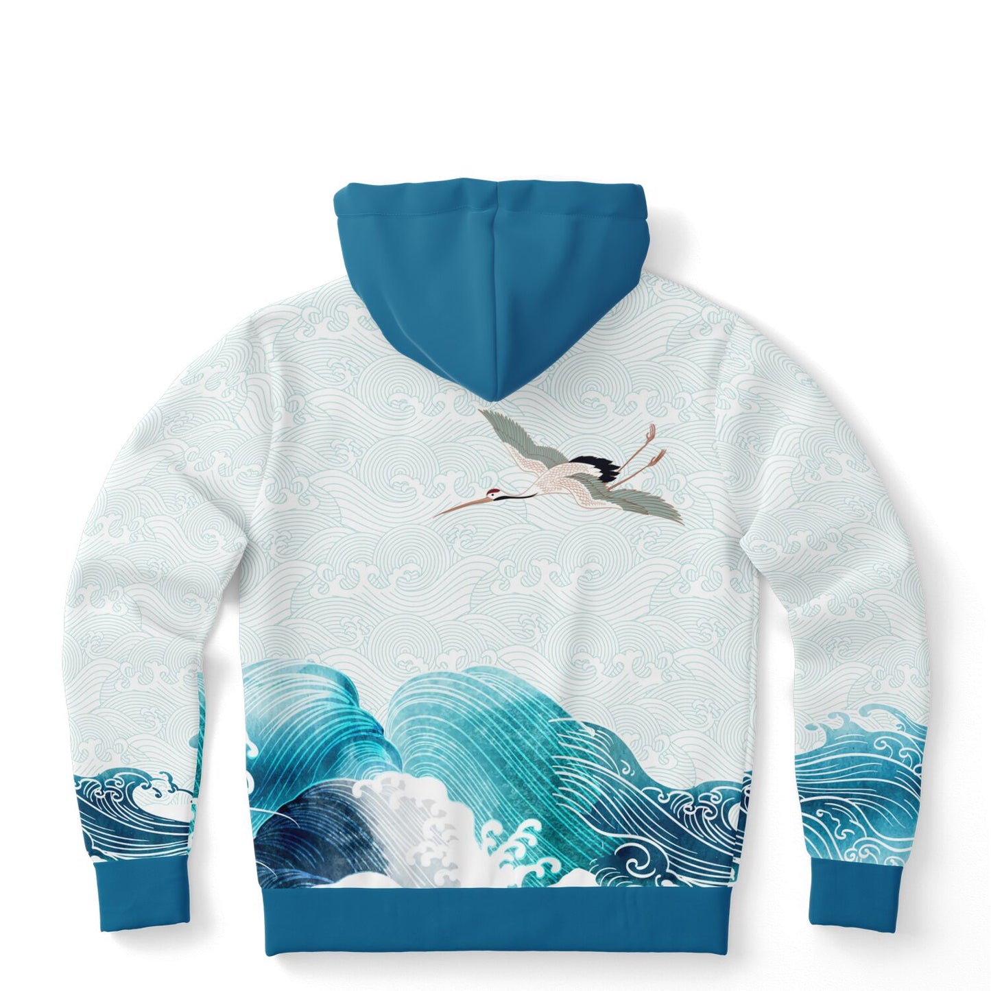 Waves & Cranes Pullover Hoodie Unisex (3 variants)