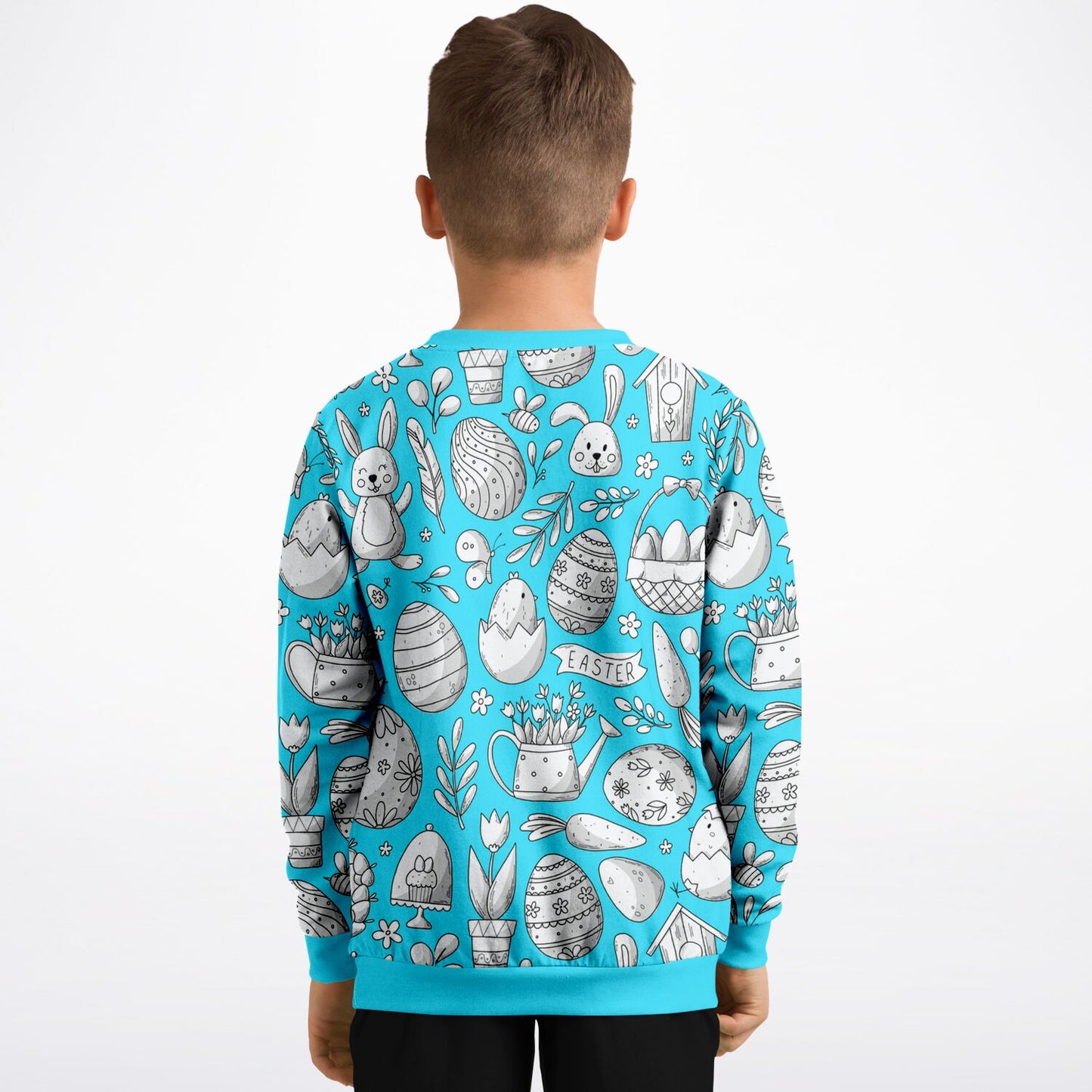 Easter Blue Kids Sweatshirt